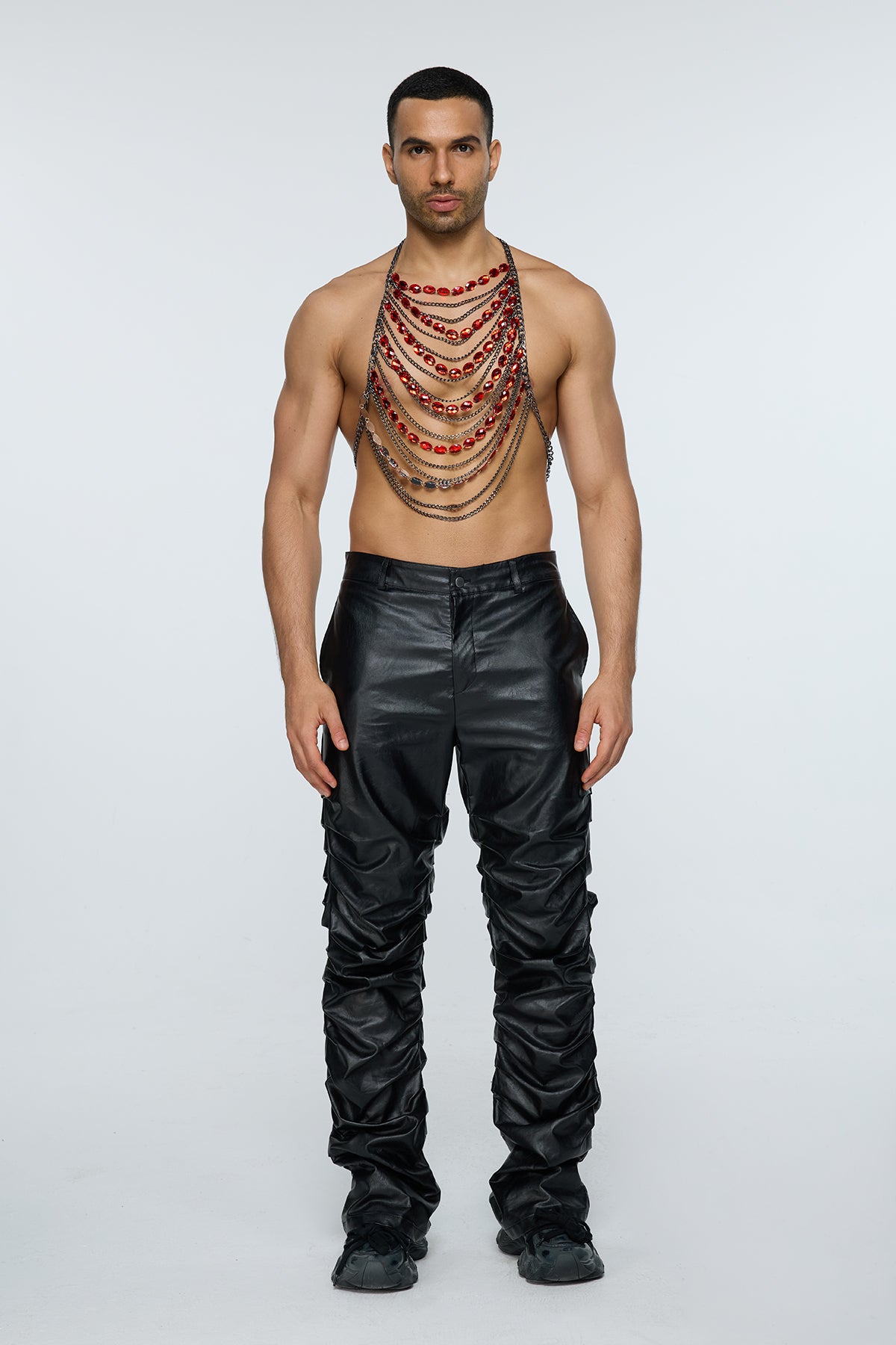 Prismatic Facet Crystal Chain Top