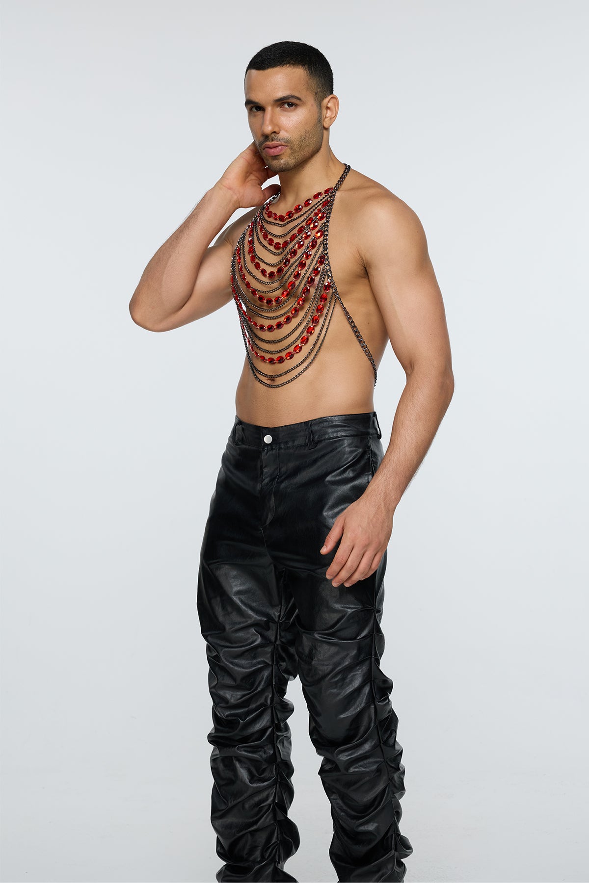 Prismatic Facet Crystal Chain Top