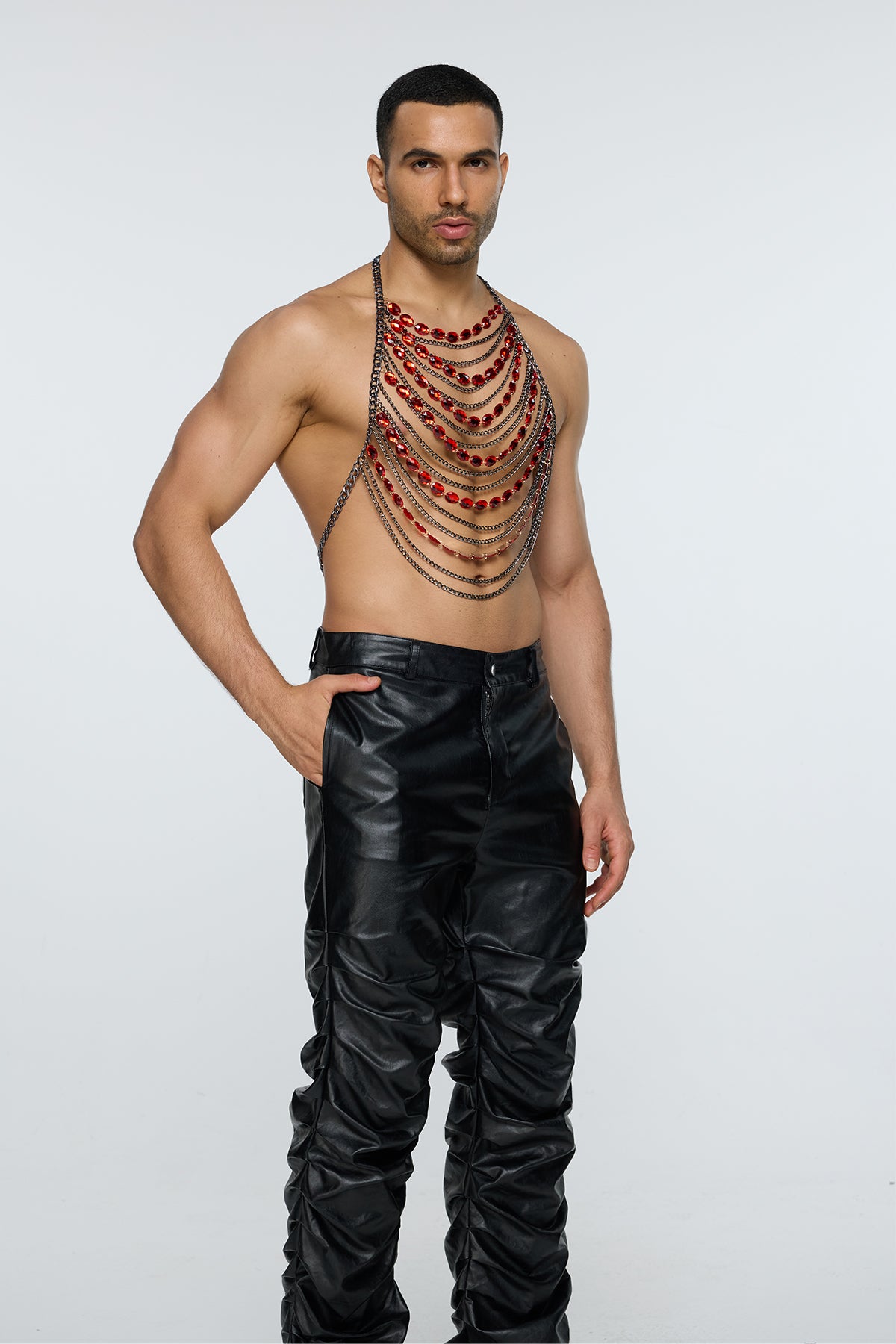 Prismatic Facet Crystal Chain Top