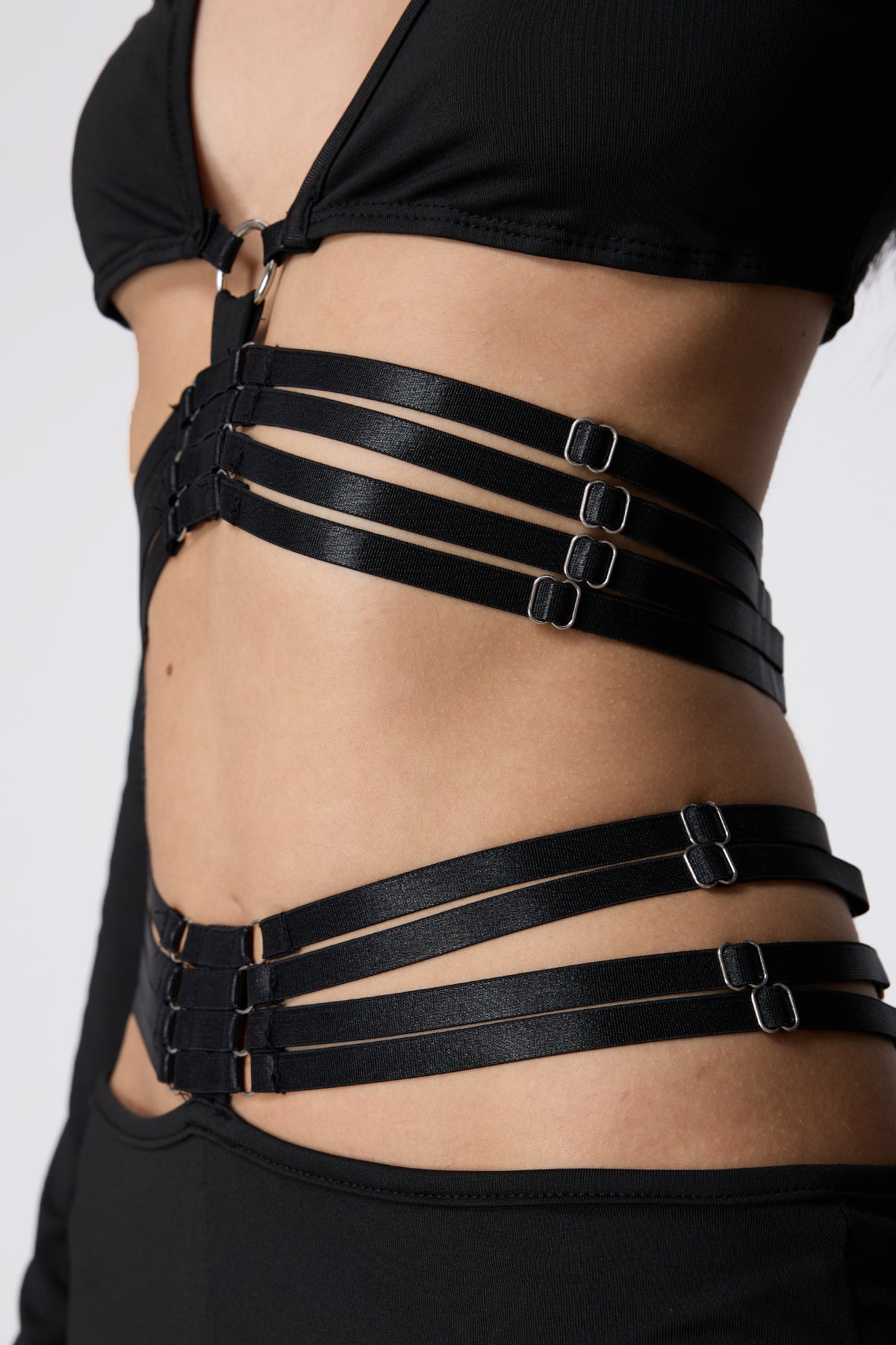 Pulse Mask V Neck Long Sleeve Pants Set