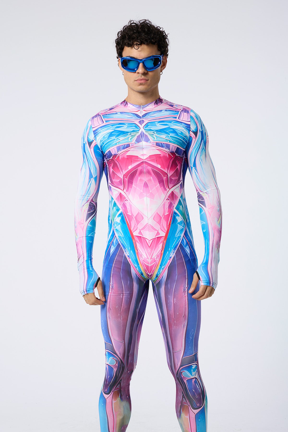 Pulse Parade Print Long Sleeve Jumpsuit