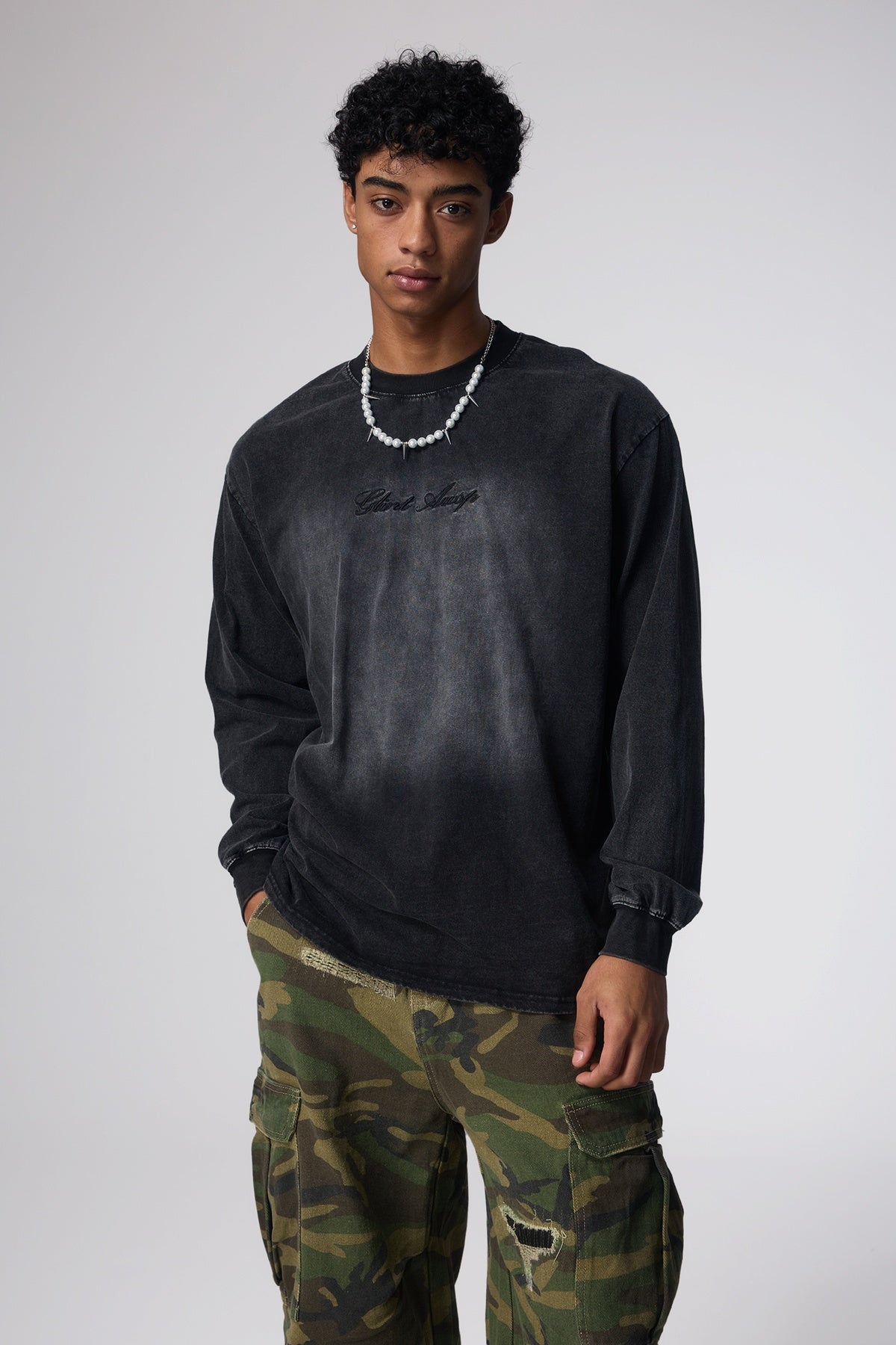 Pure Form Washed Long Sleeve Top