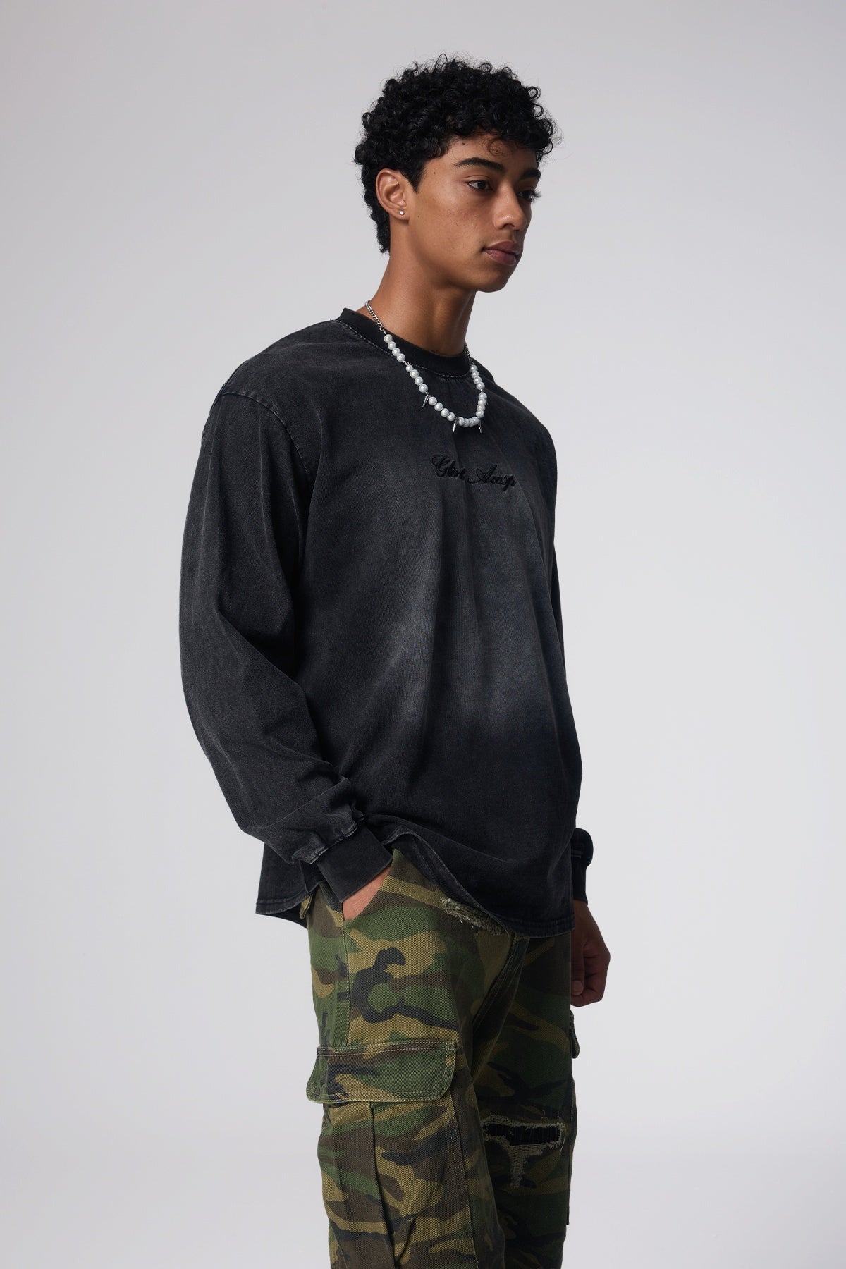 Pure Form Washed Long Sleeve Top