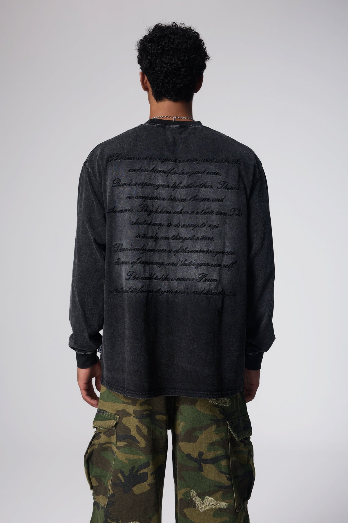 Pure Form Washed Long Sleeve Top