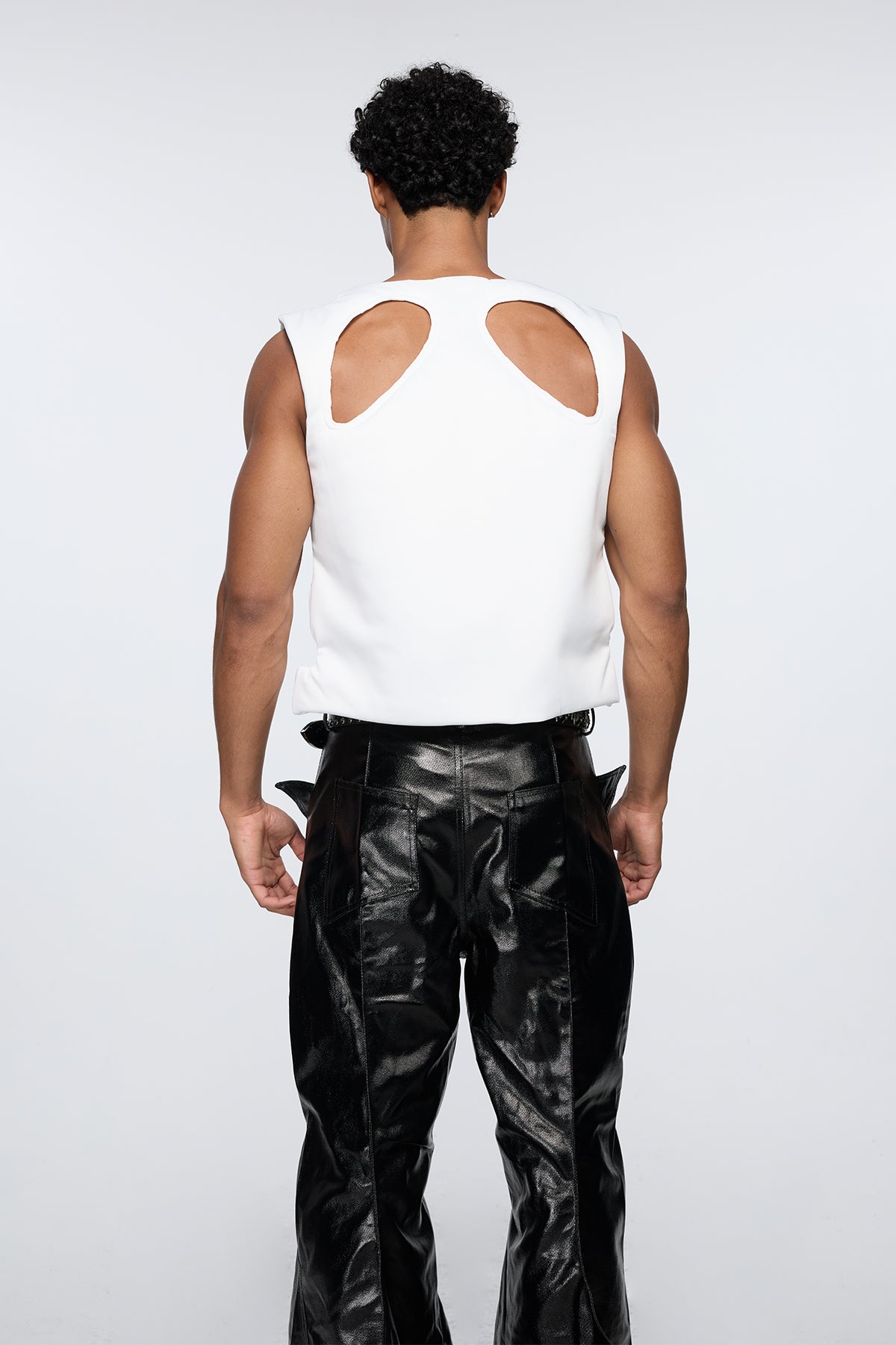 Pure Void Cutout Vest White