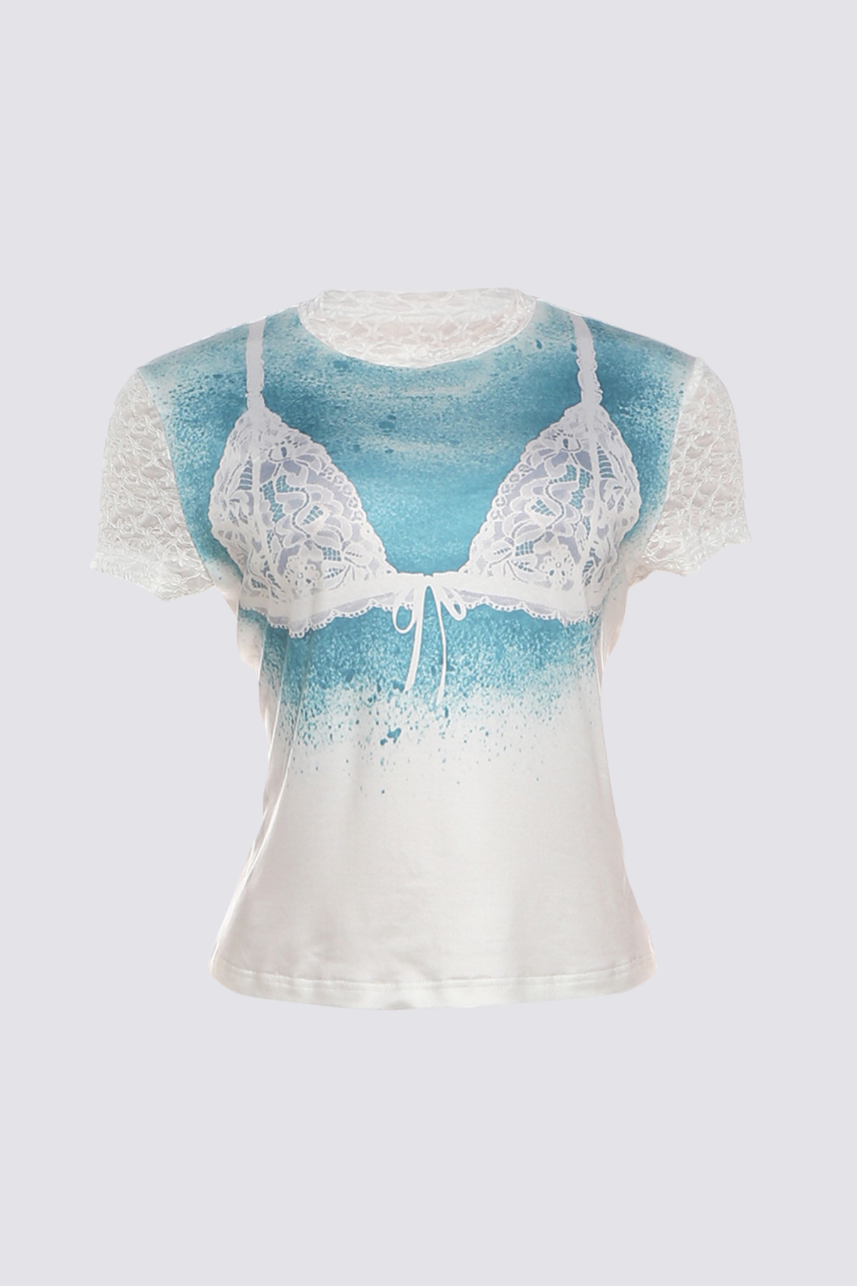 Quiet Spark Lace Print T-Shirt