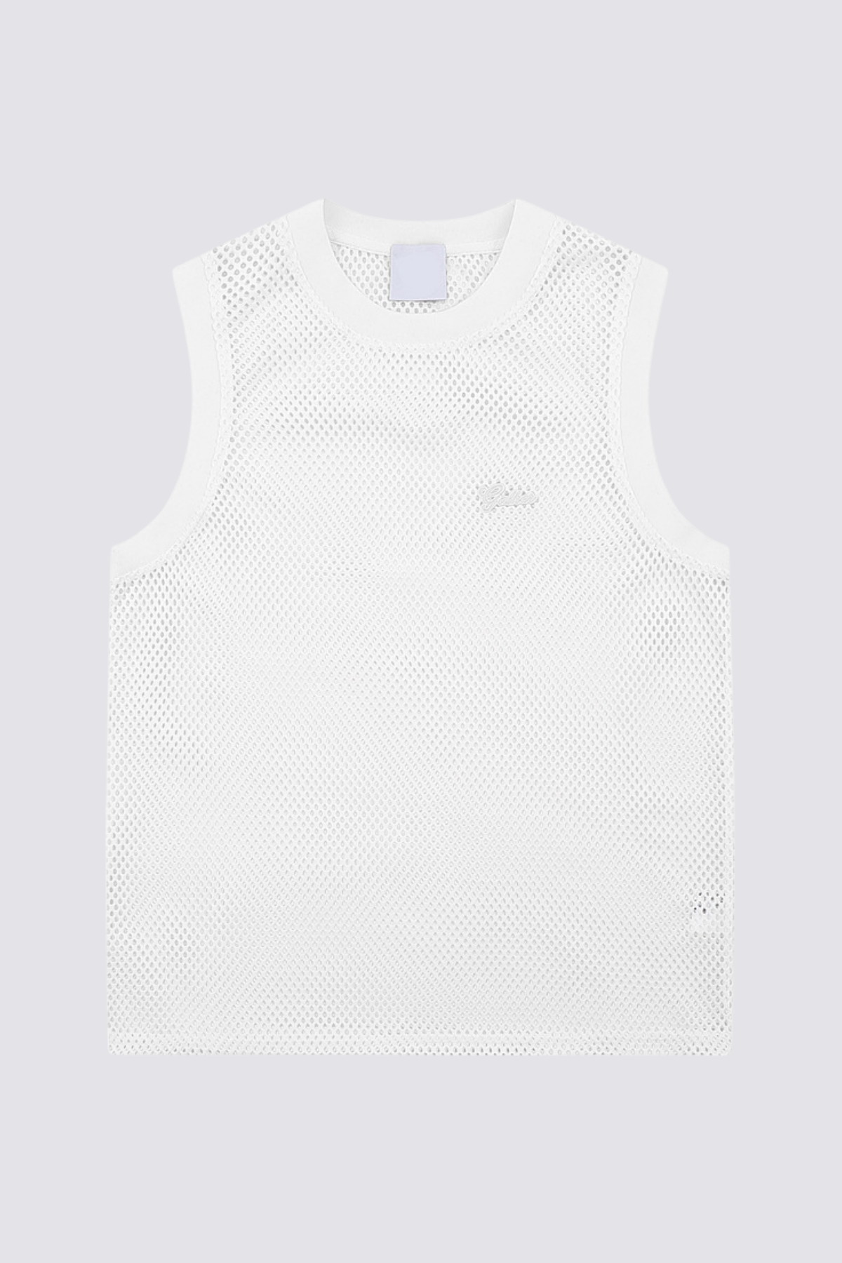 Raven Sheet Cutout Sleeveless Top White