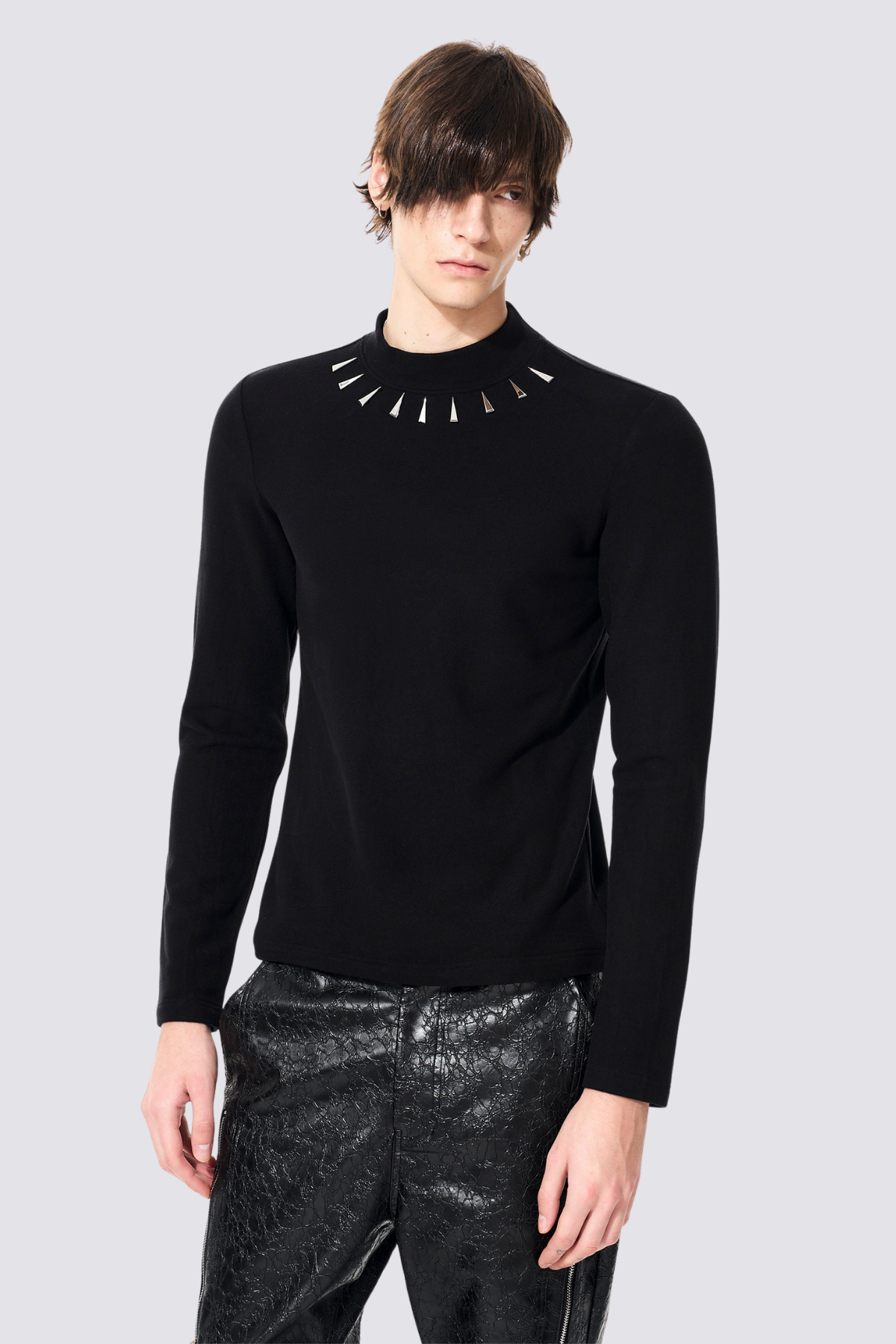 Raven Wrap Long Sleeve Mirror Top