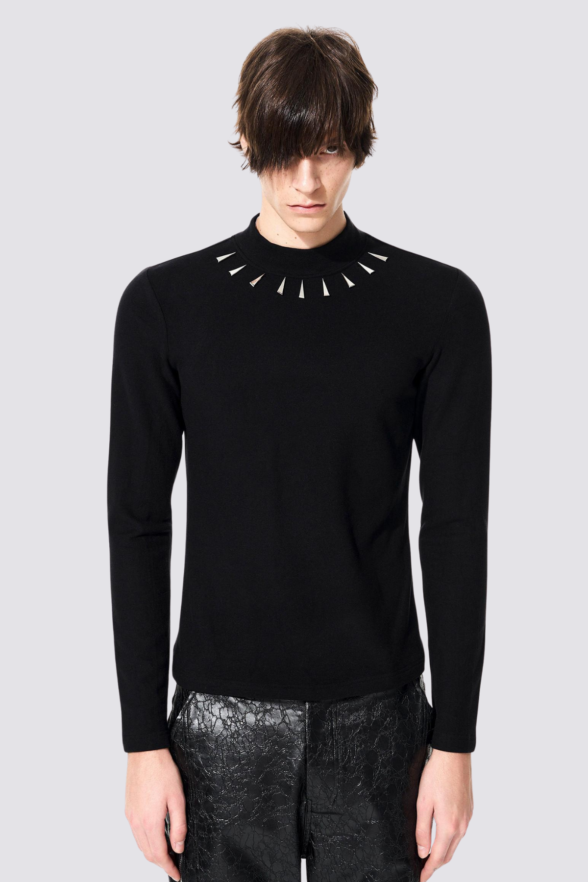 Raven Wrap Long Sleeve Mirror Top