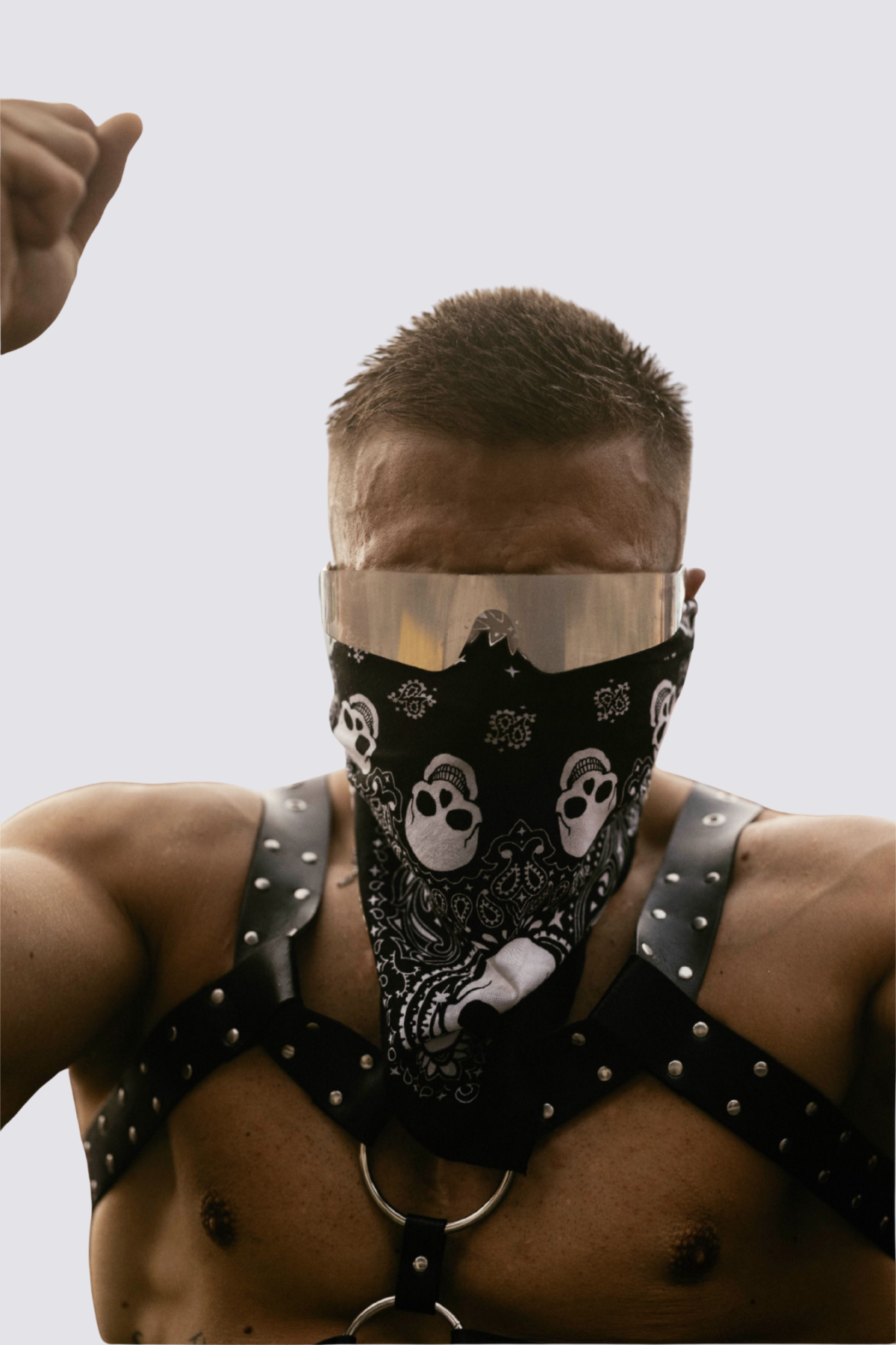 Raven Thread Skeleton Skull Face Covering