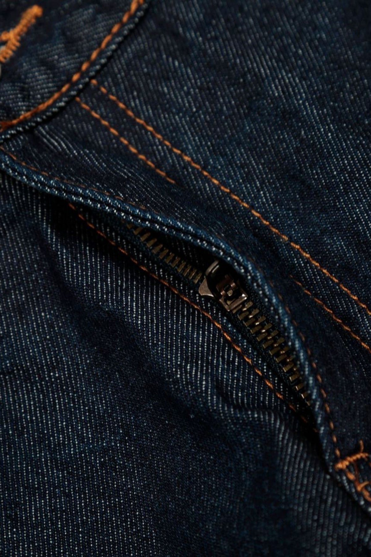 Raw Denim Wide Leg Double Waistband Jeans