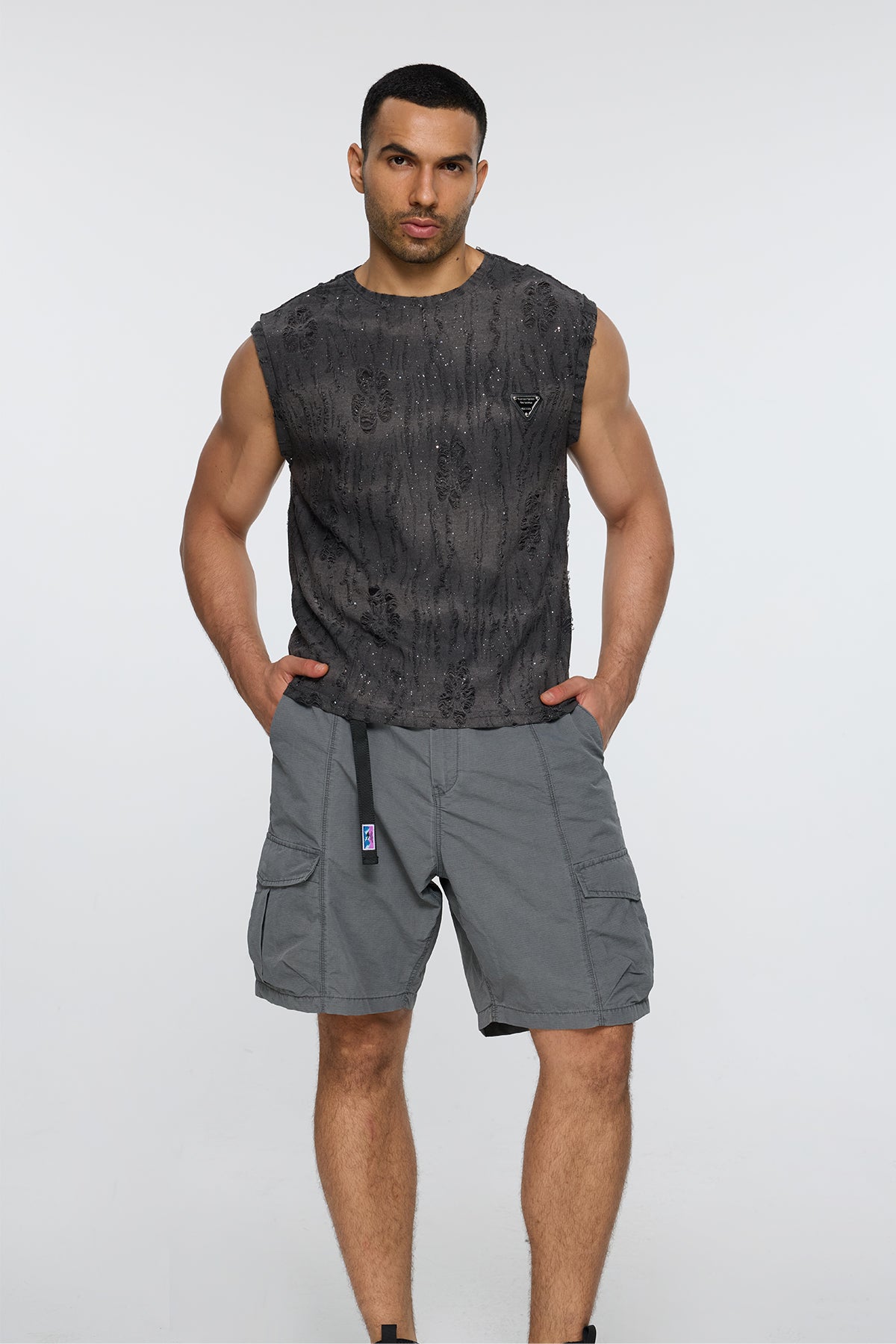 Raw Matter Ripped Sleeveless Top