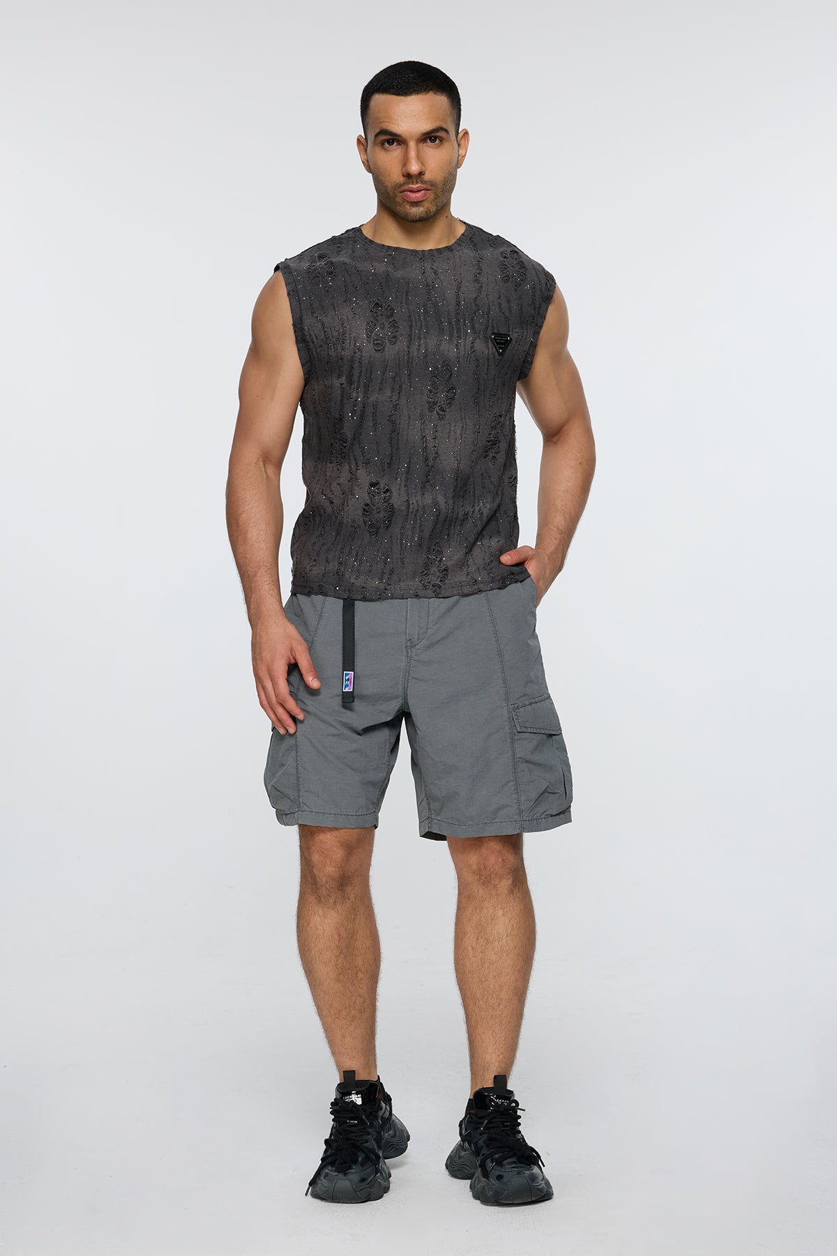 Raw Matter Ripped Sleeveless Top