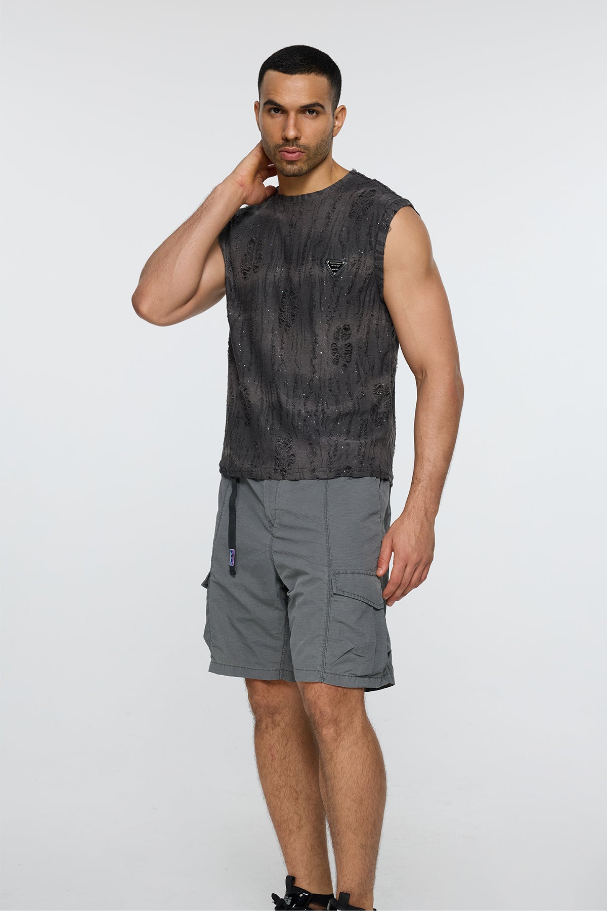 Raw Matter Ripped Sleeveless Top