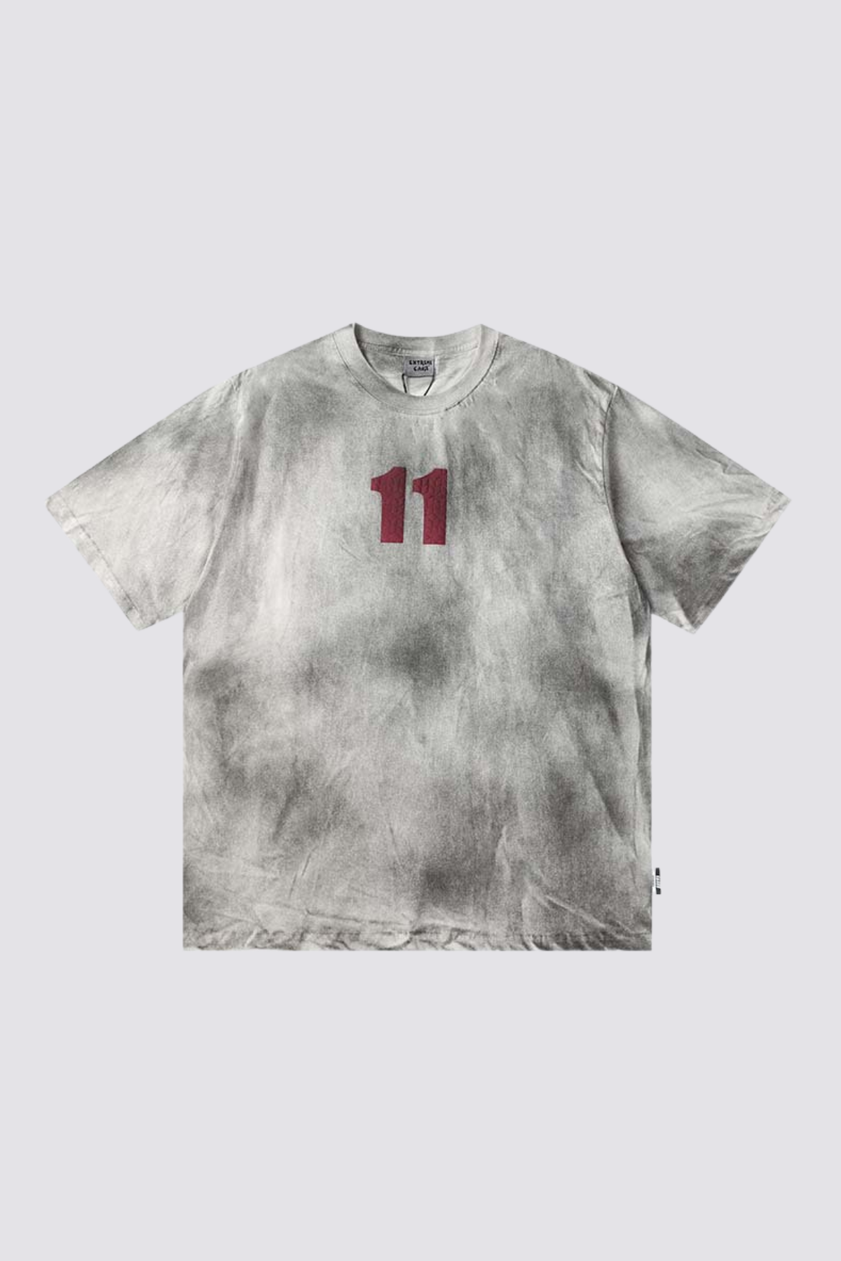 Raw Shape Print Top Grey