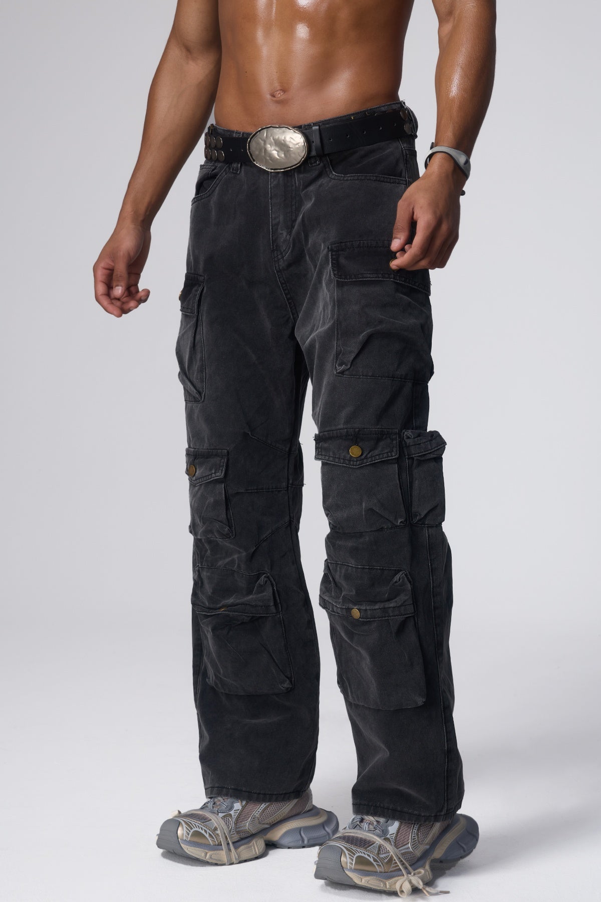 Raw Signal Spray Washed Jeans