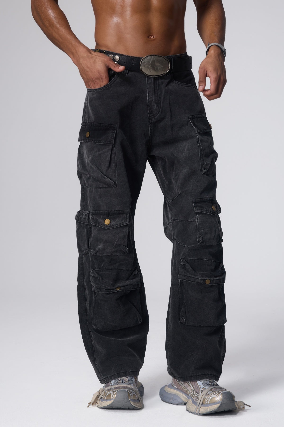 Raw Signal Spray Washed Jeans