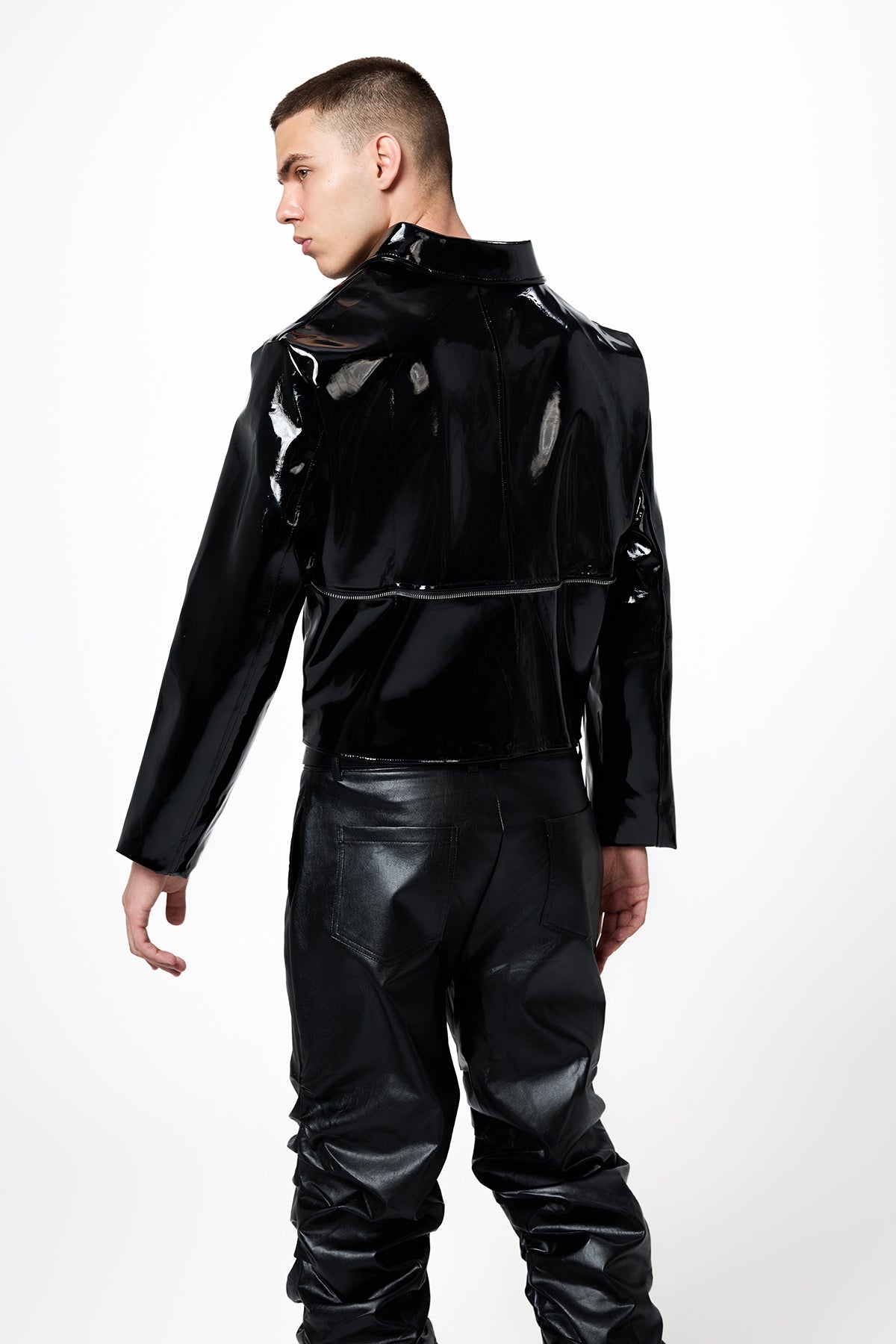 Raw Vibe Long Sleeve Leather Jacket