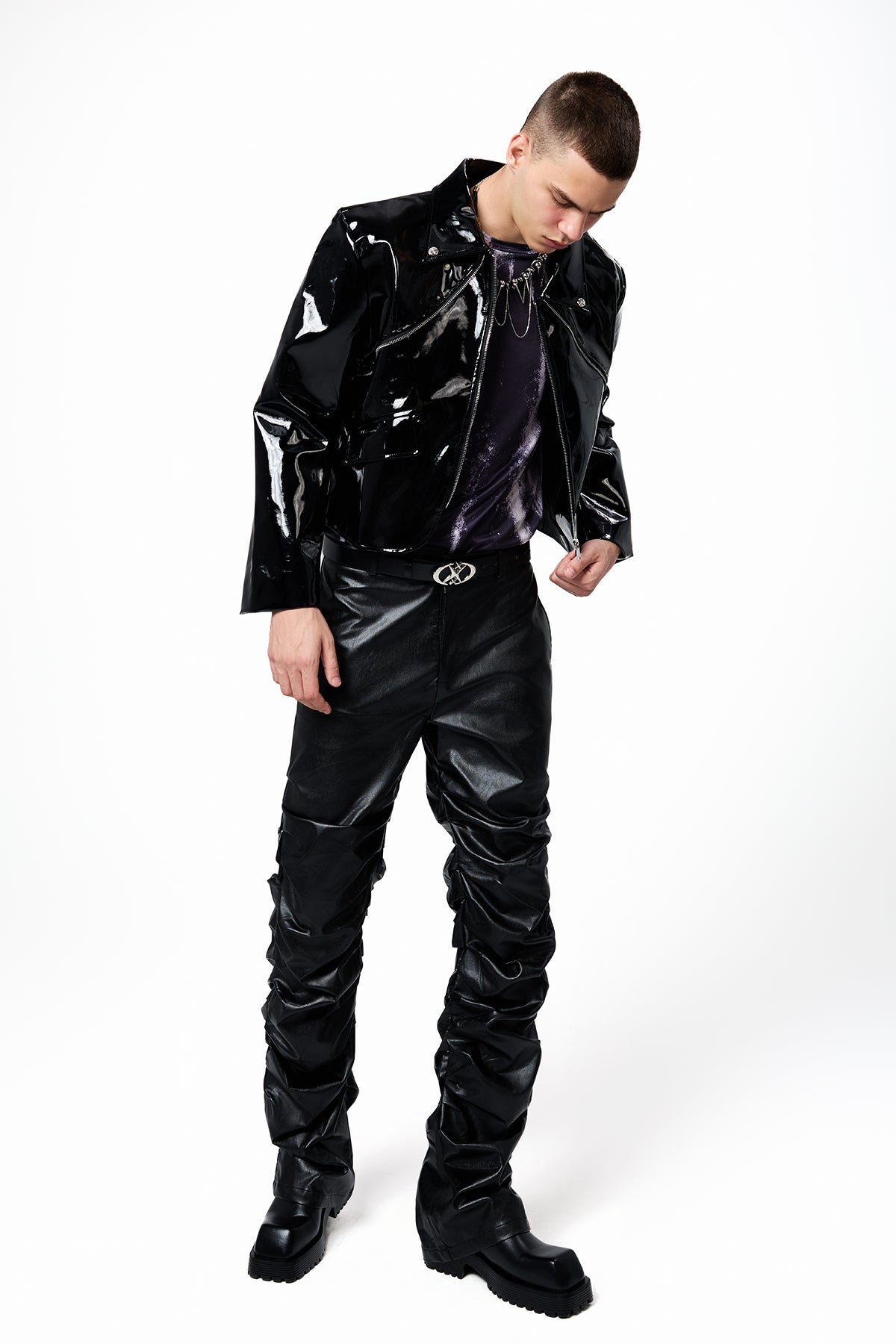 Raw Vibe Long Sleeve Leather Jacket