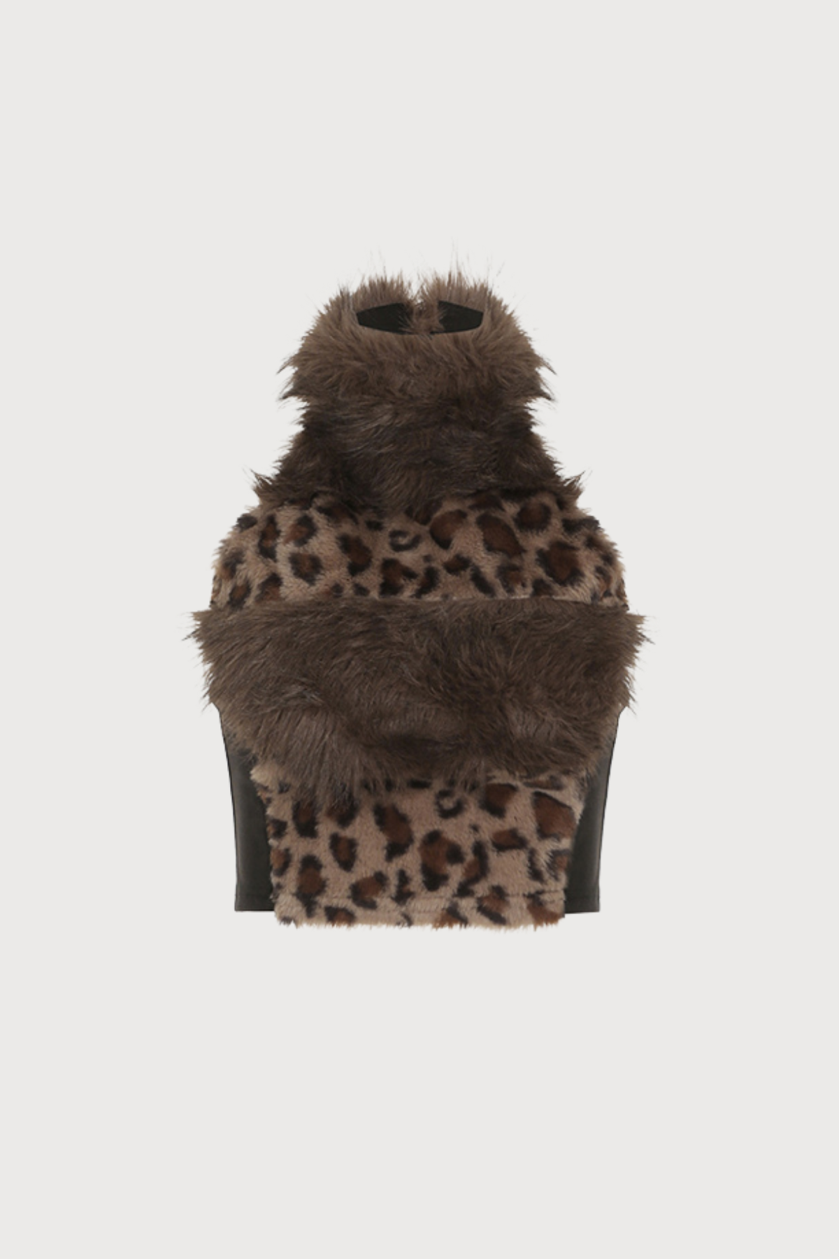 Rear Reveal Leopard Feather Top