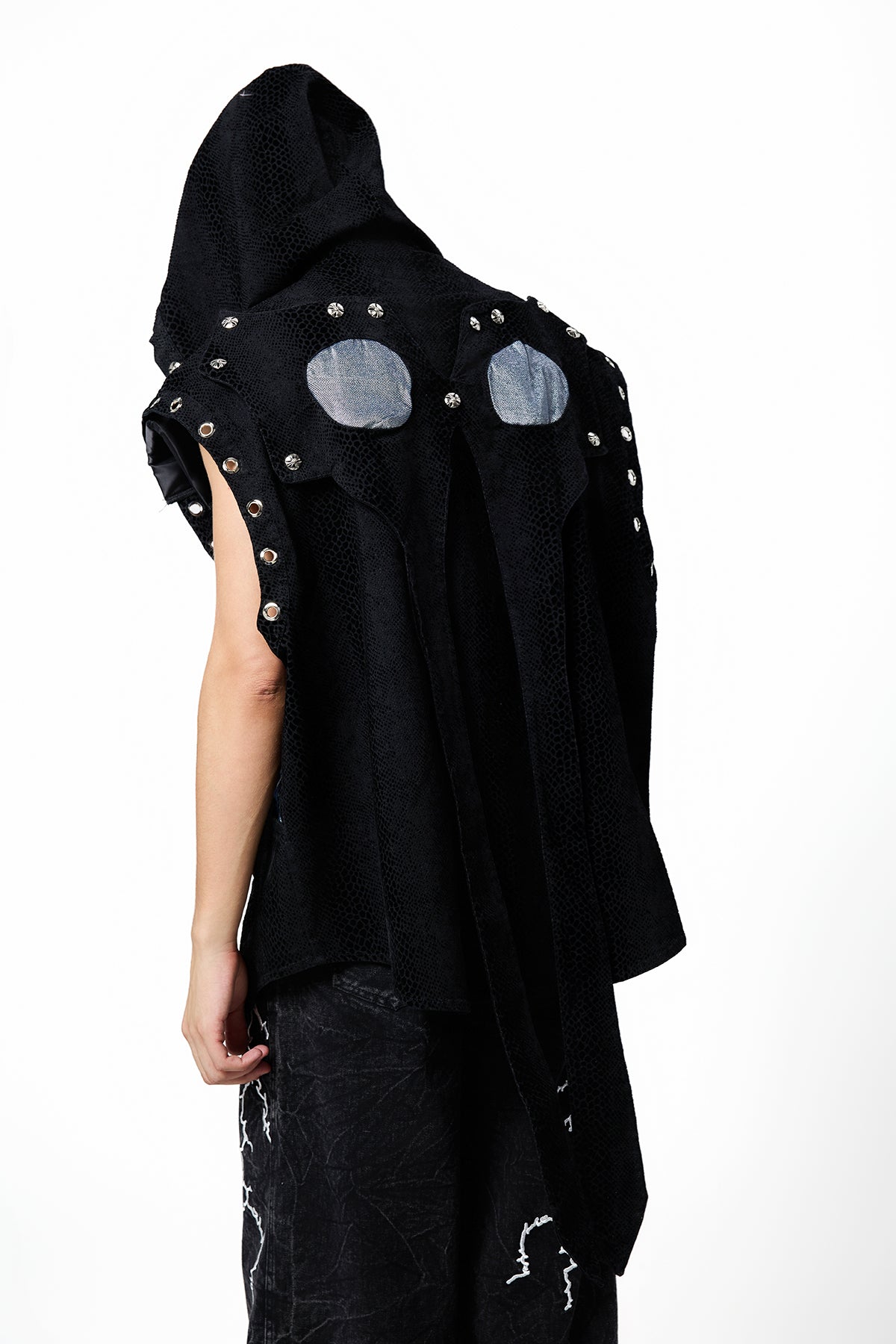 Rebel Badboy Ripped Hoodie Vest