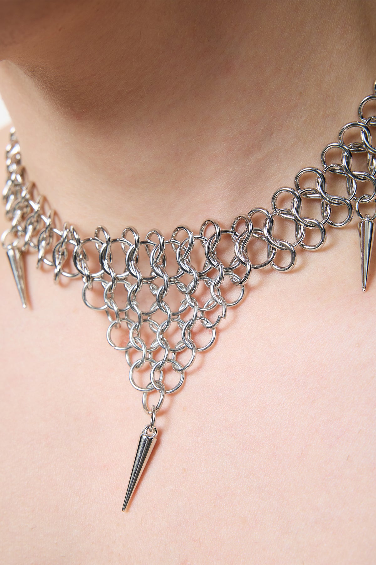 Refined Steel Metal Necklace