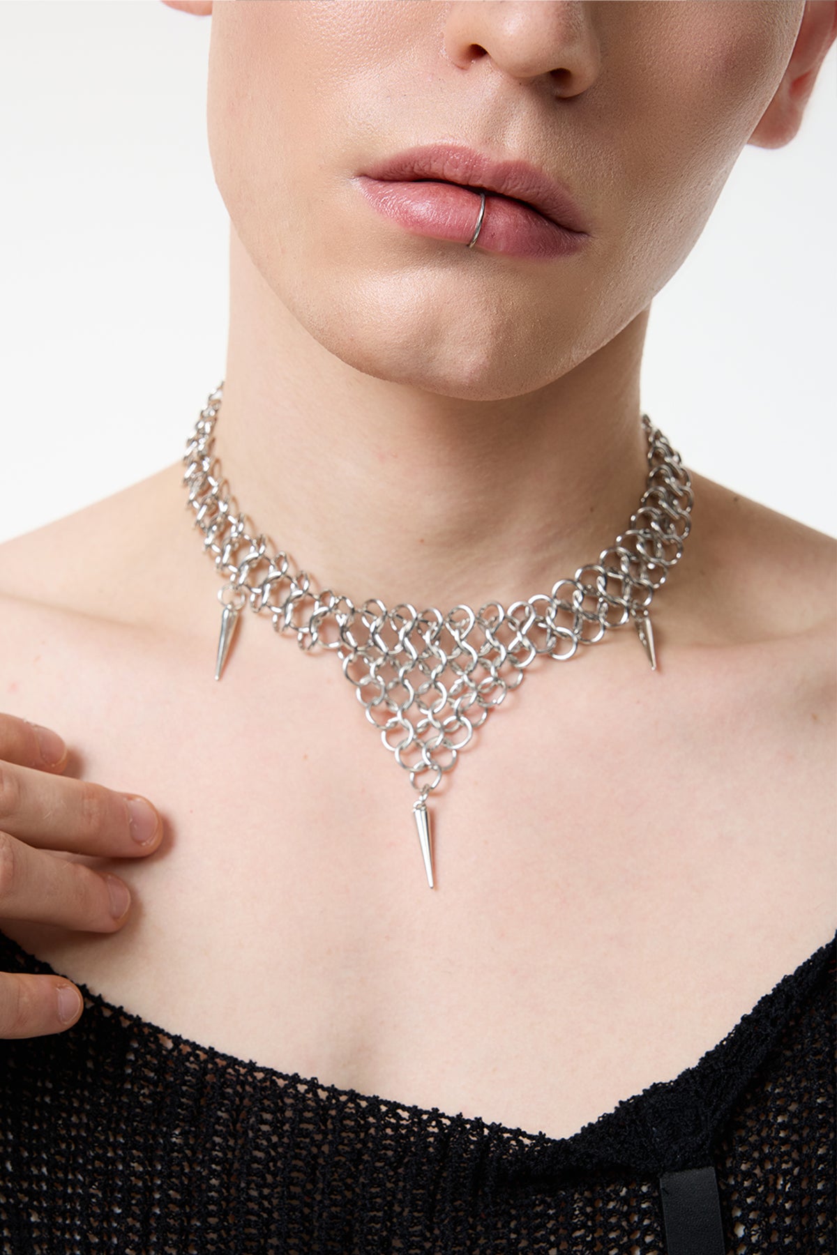 Refined Steel Metal Necklace