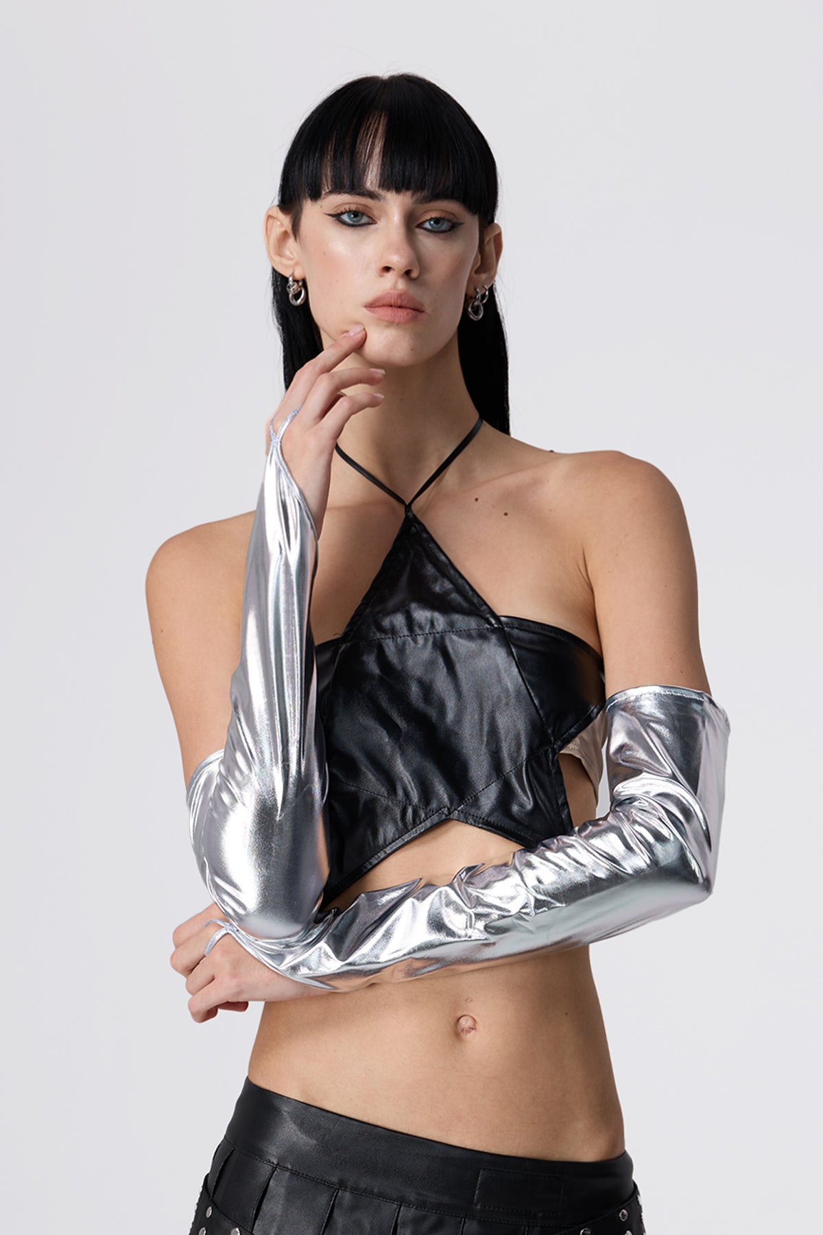 Reflect Shine Leather Gloves