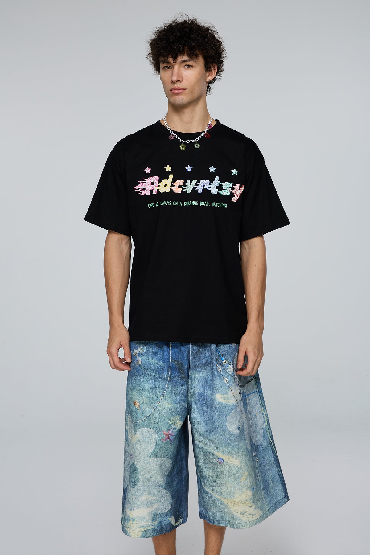 Remote Voice Star Print T-Shirt