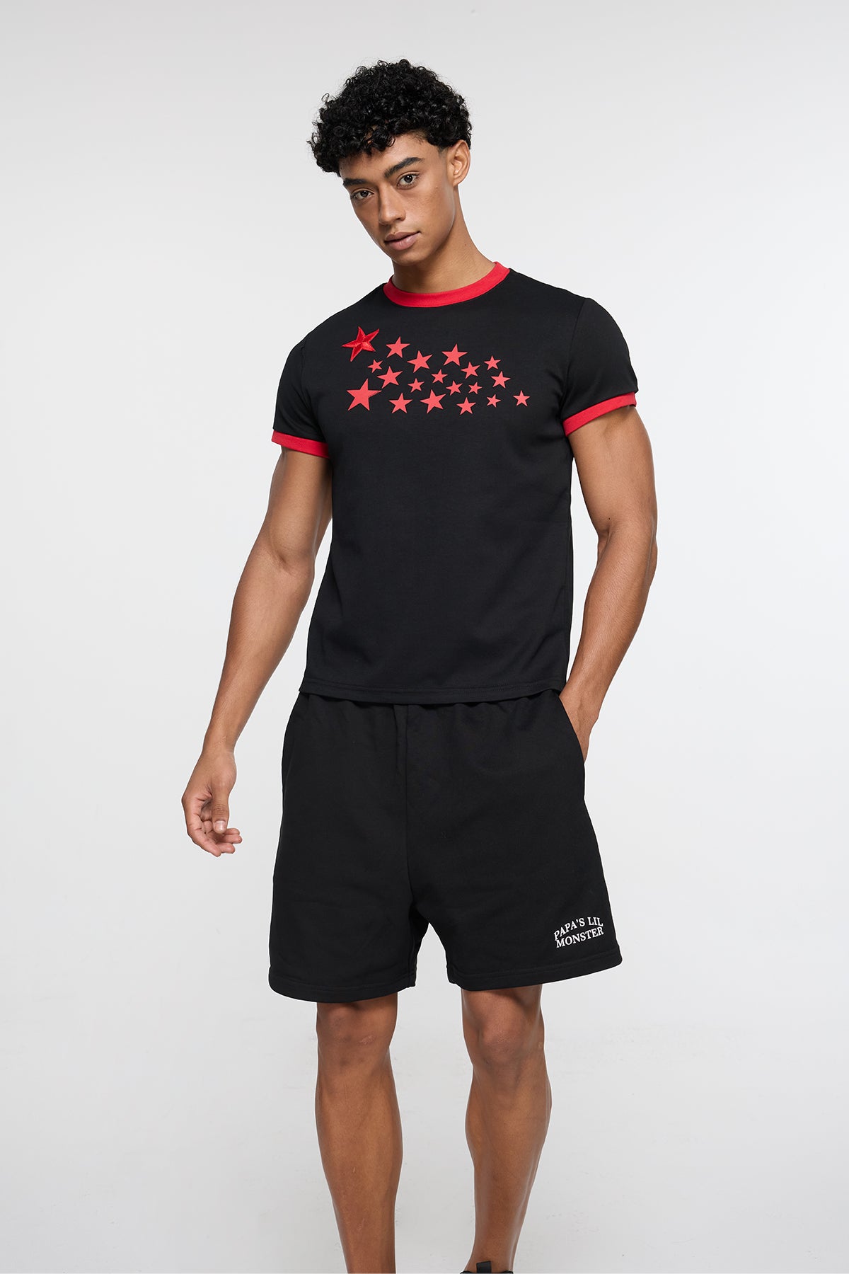 Reverse Binary Star Print T-Shirt