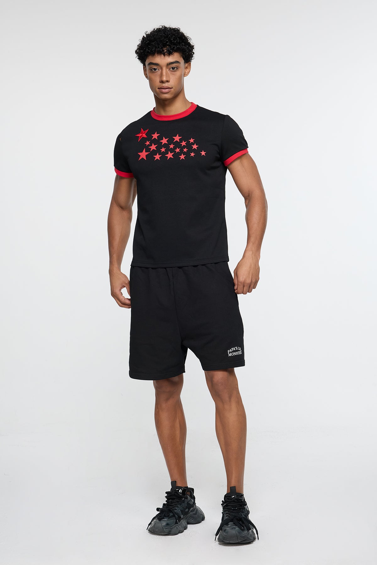 Reverse Binary Star Print T-Shirt