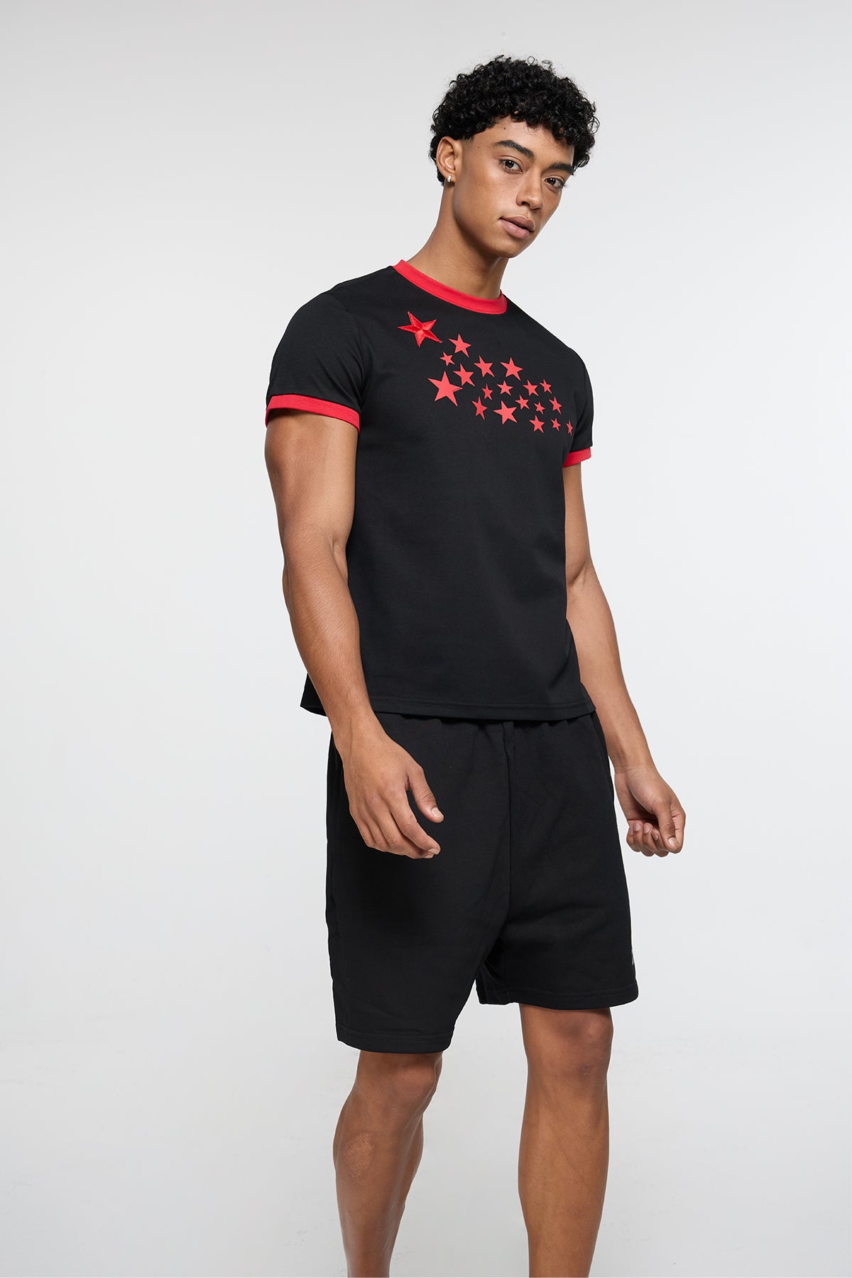 Reverse Binary Star Print T-Shirt