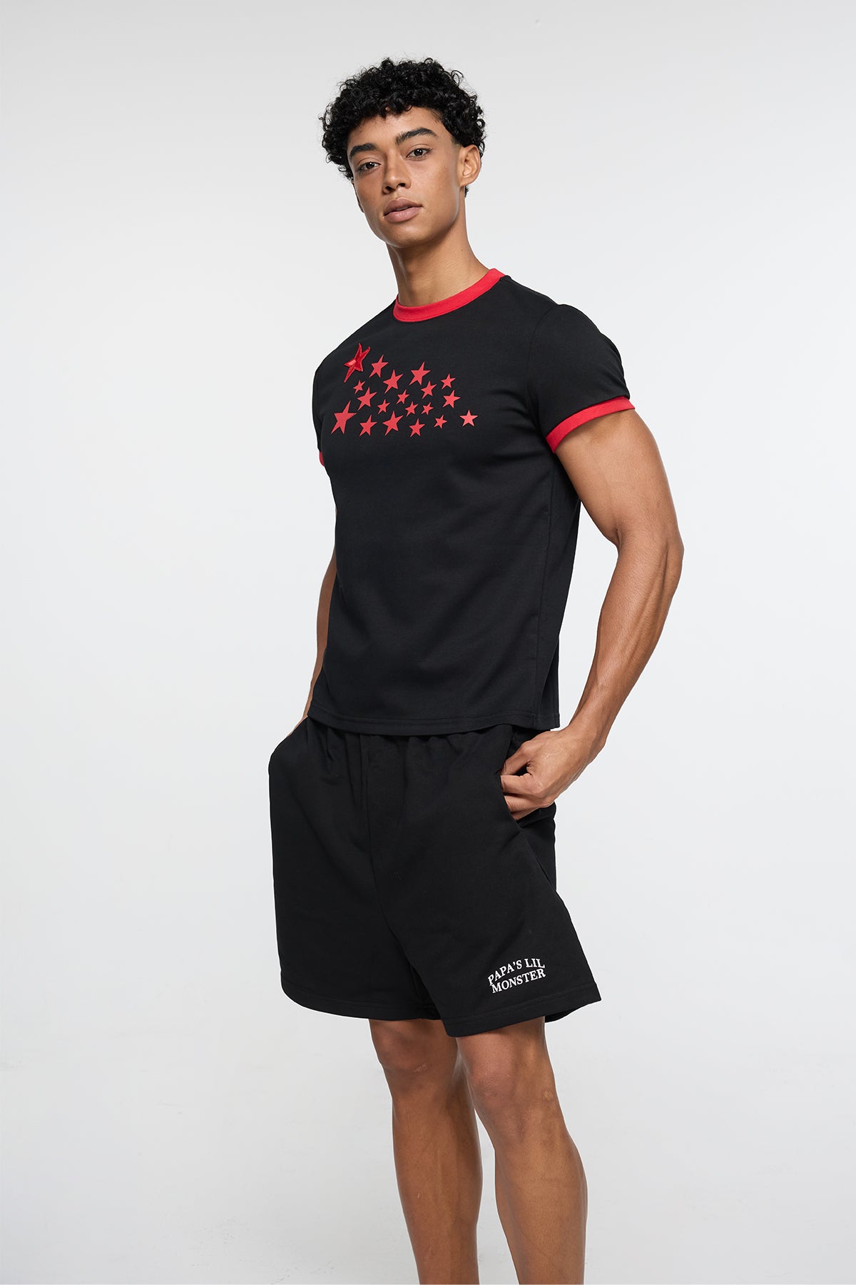 Reverse Binary Star Print T-Shirt
