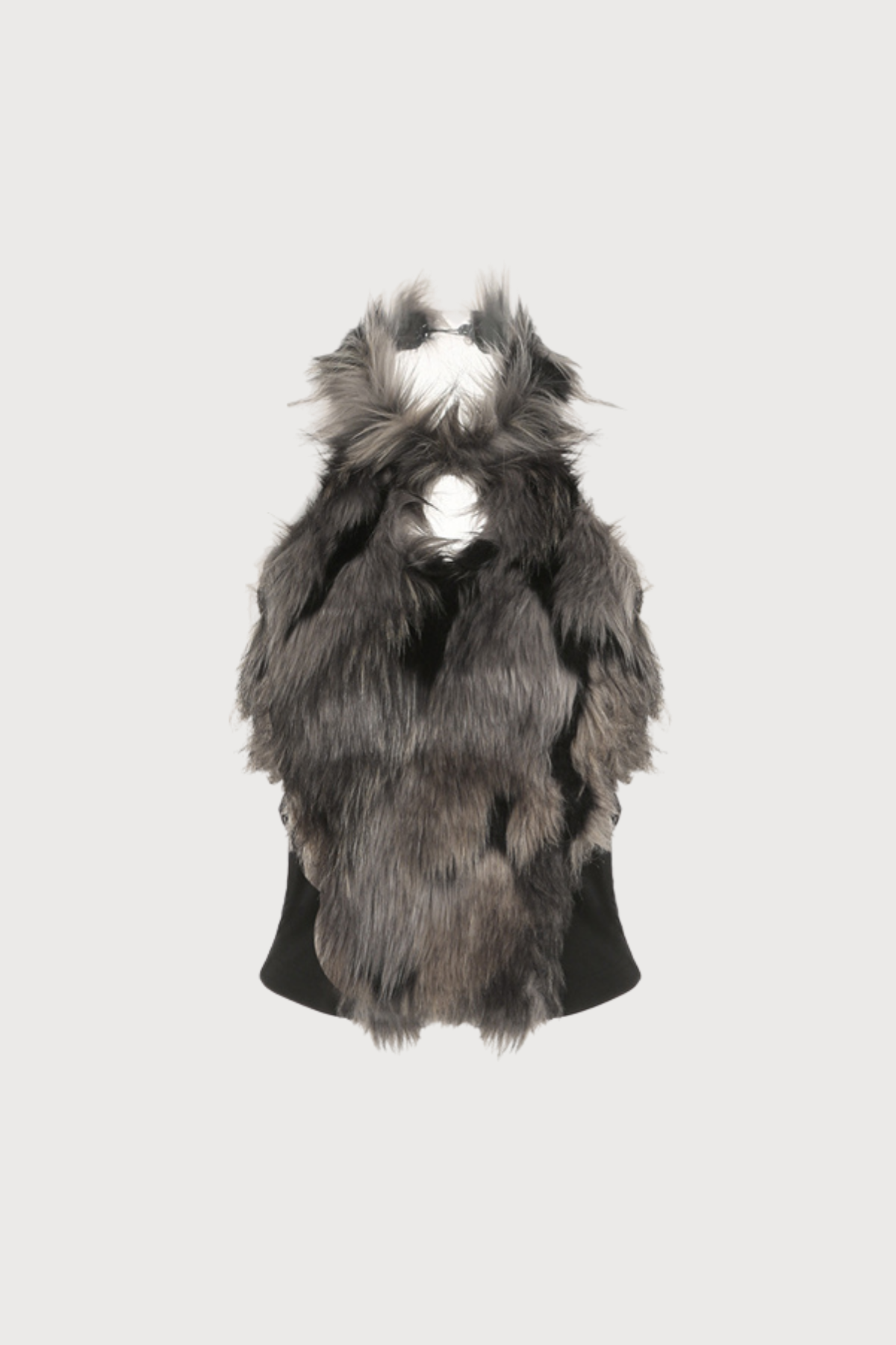 Reverse Cut Halter Neck Feather Top