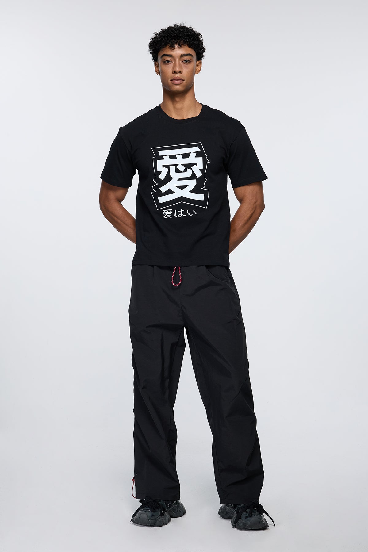 Reverse Stripe Print T-Shirt