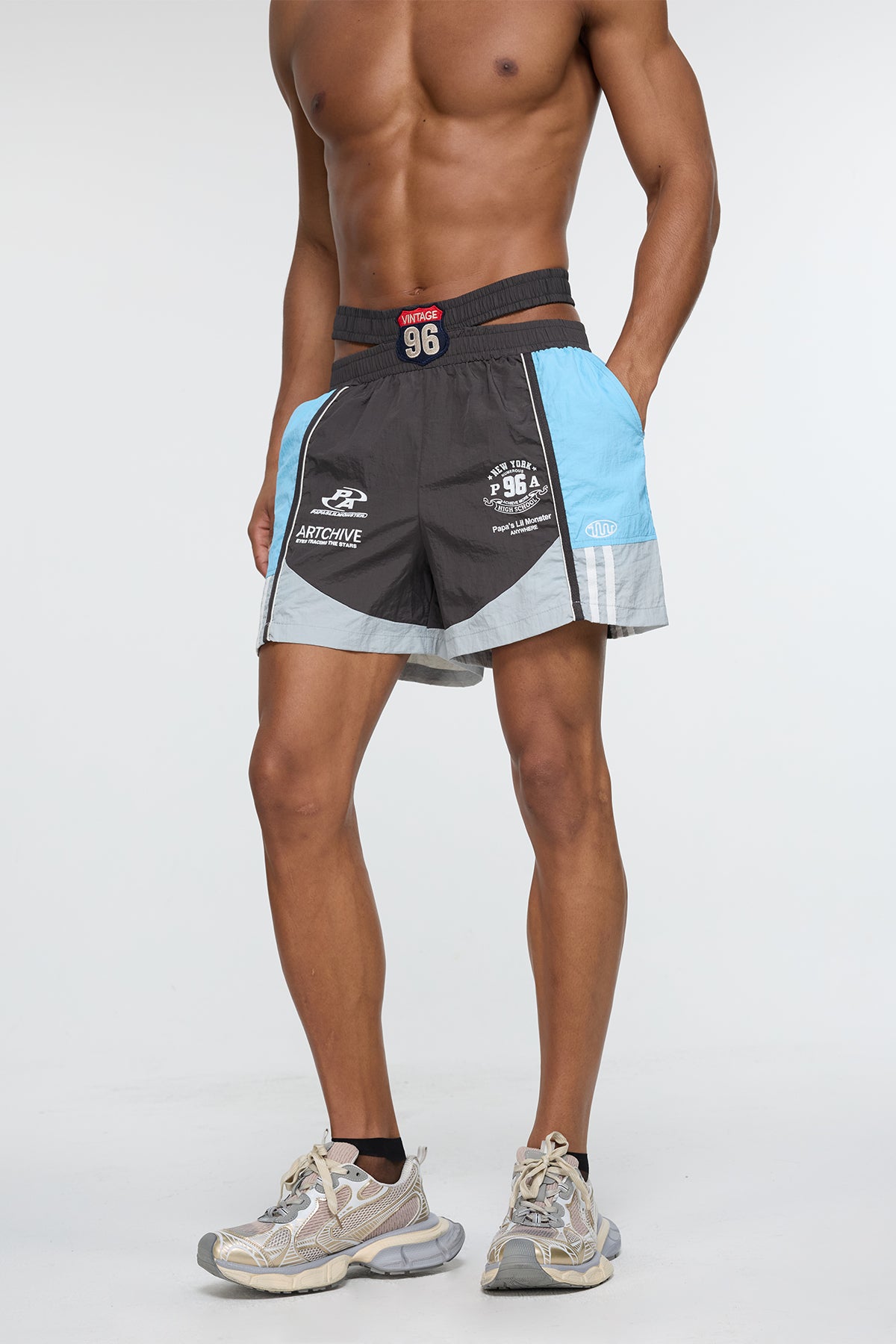 Rigid Split Print Shorts