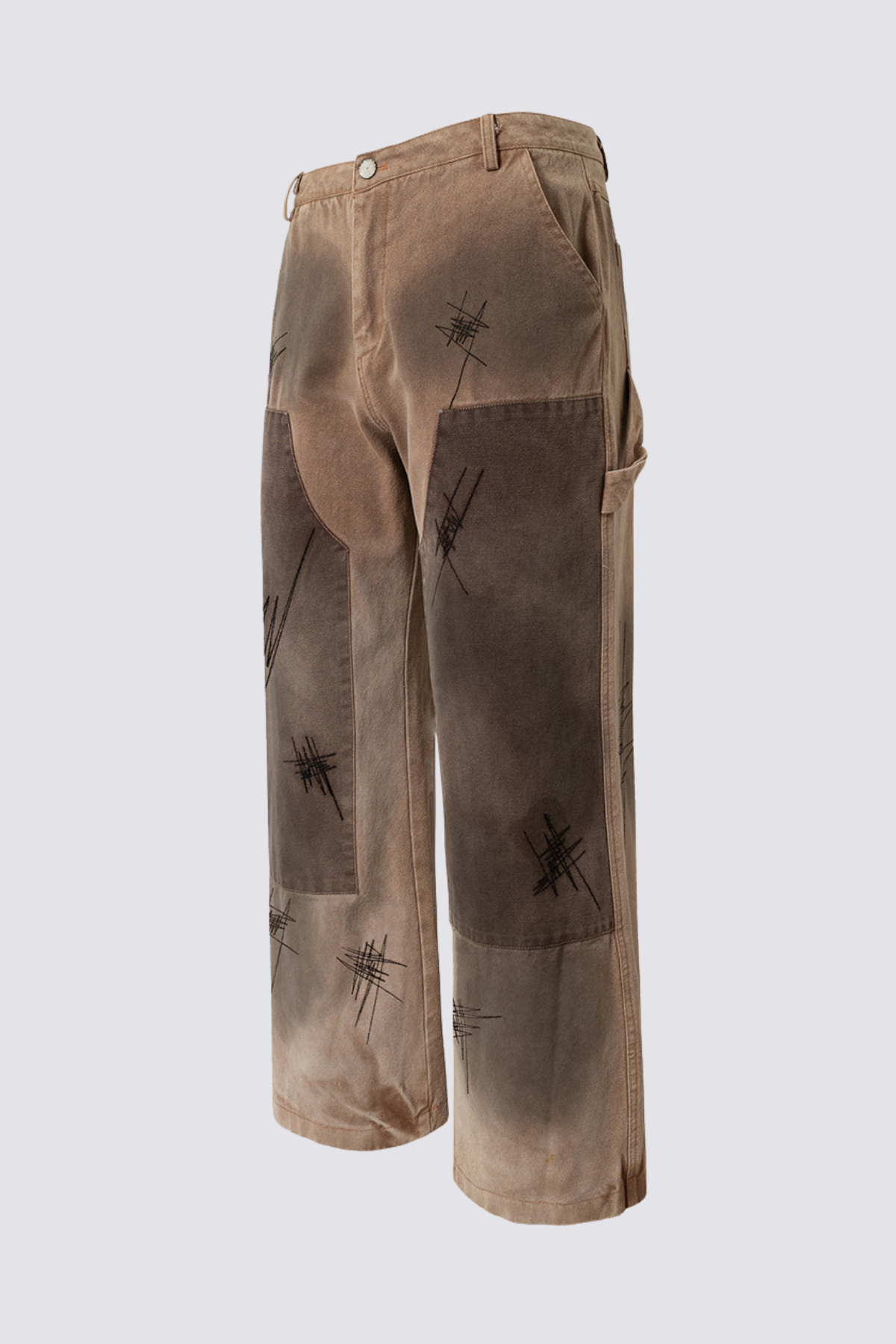 Riot Code Dye Wide Leg Jeans