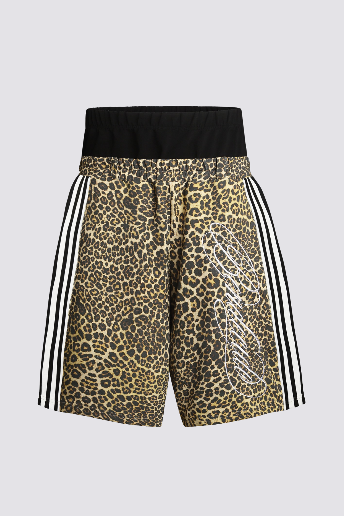 Roaming Pulse Leopard Embroidered Capri Pants