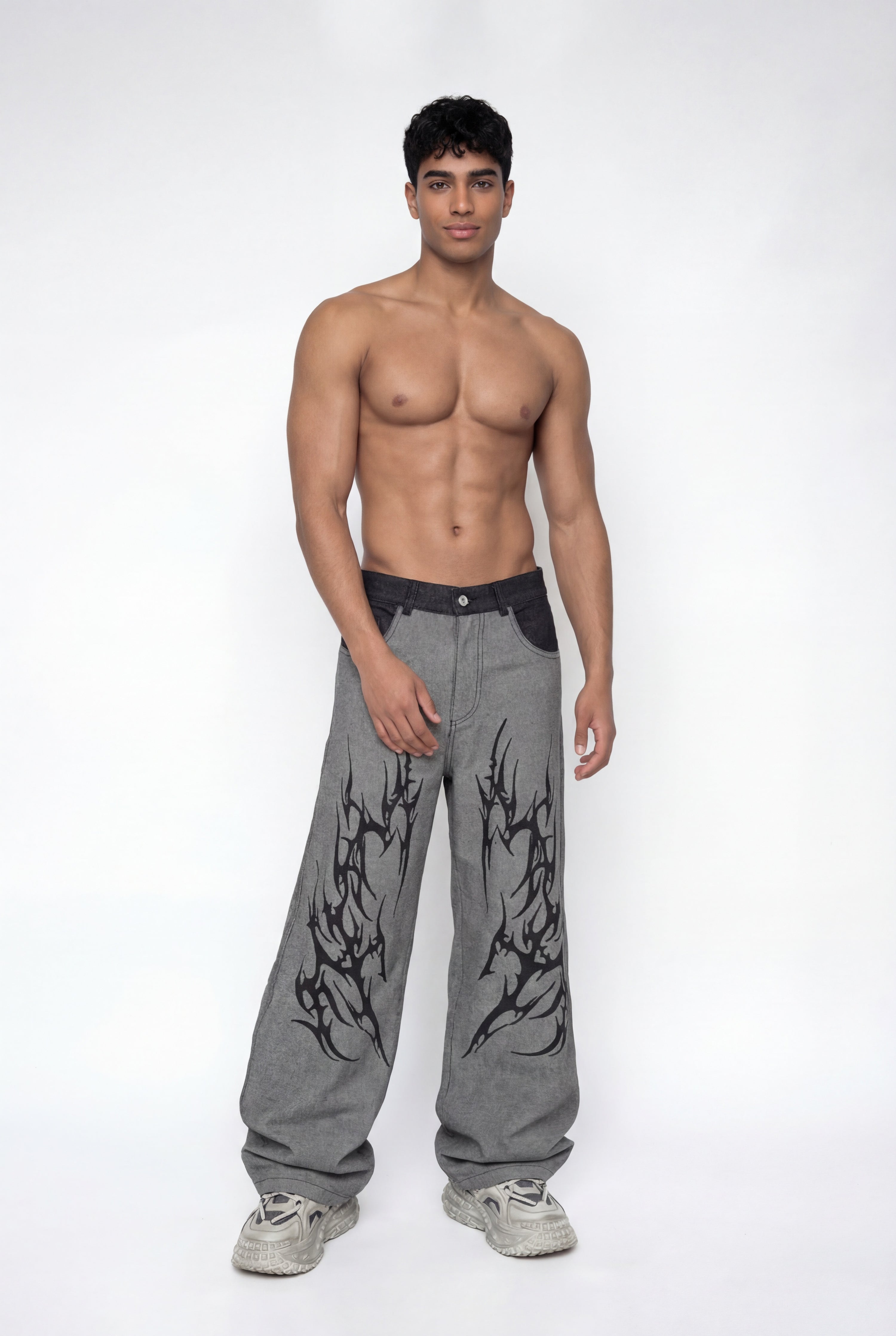 Rust Dream Lightning Wide Leg Jeans