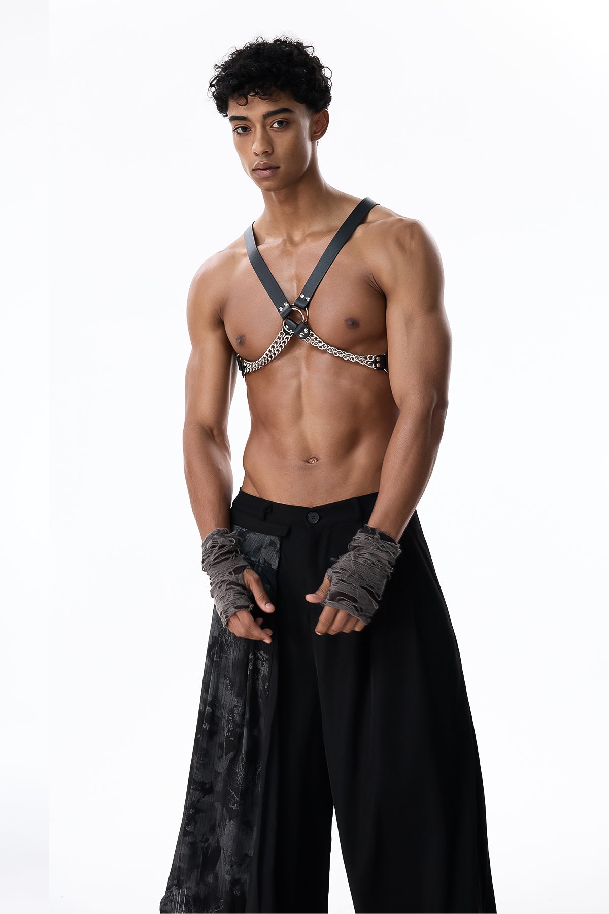 Rusted Veil Leather Chest Strap