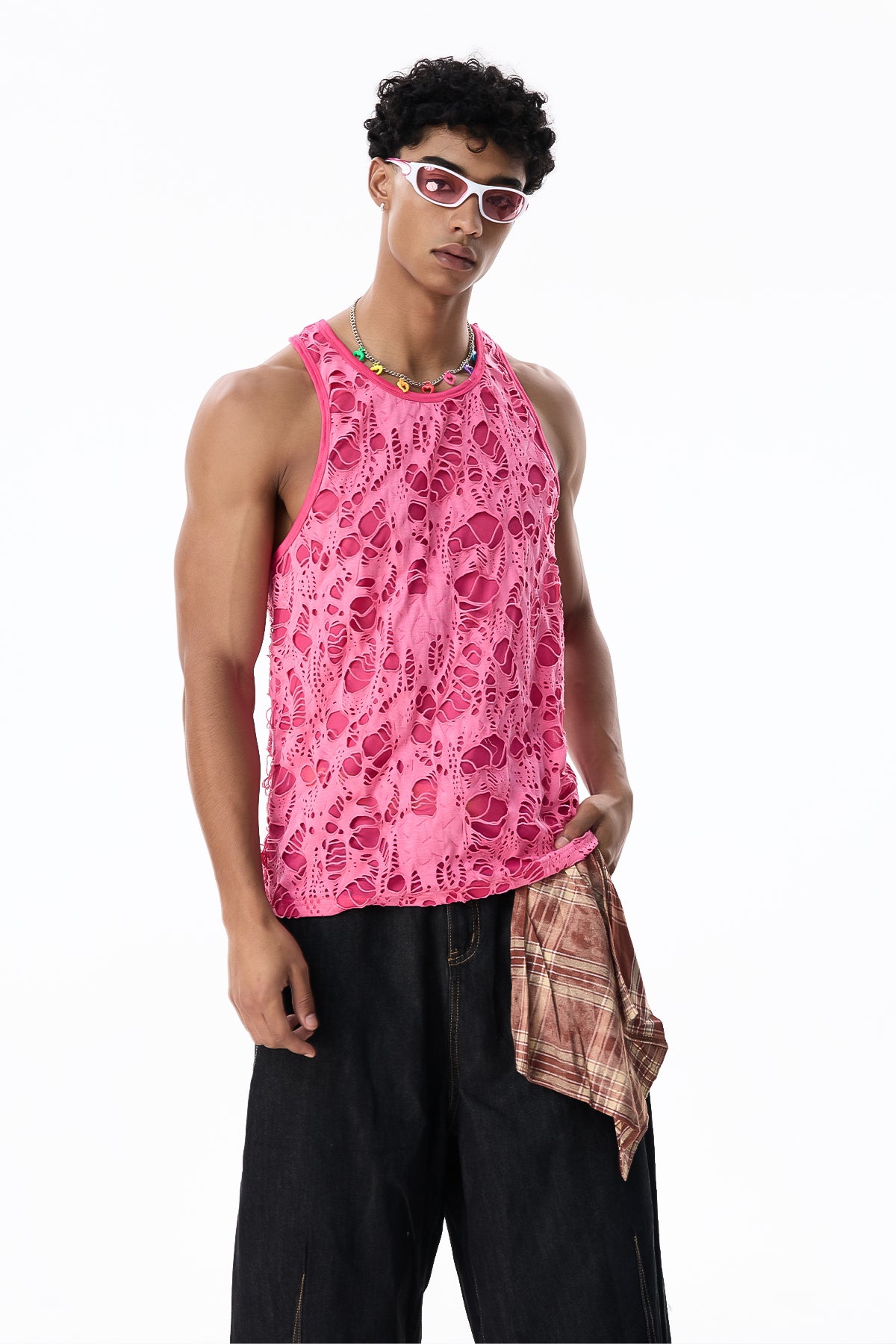 Sable Veil Ripped Top