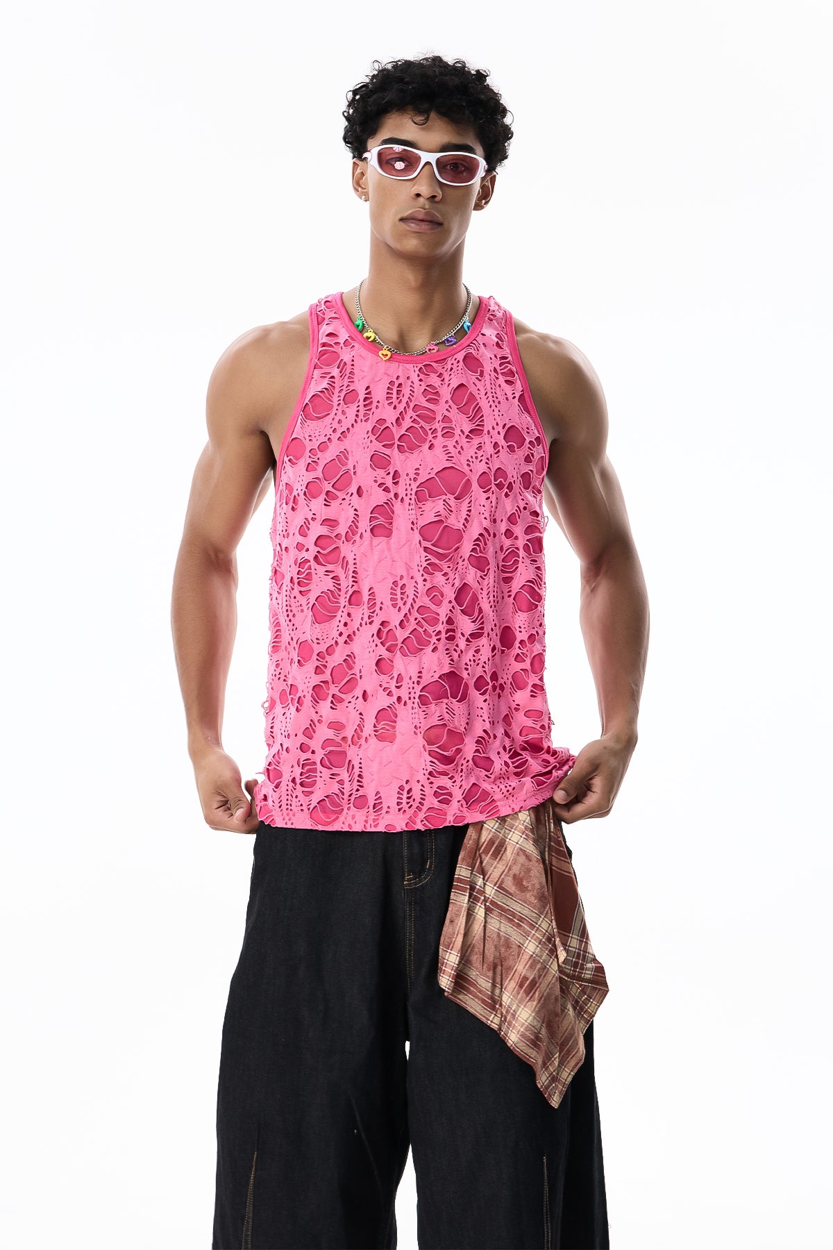 Sable Veil Ripped Top