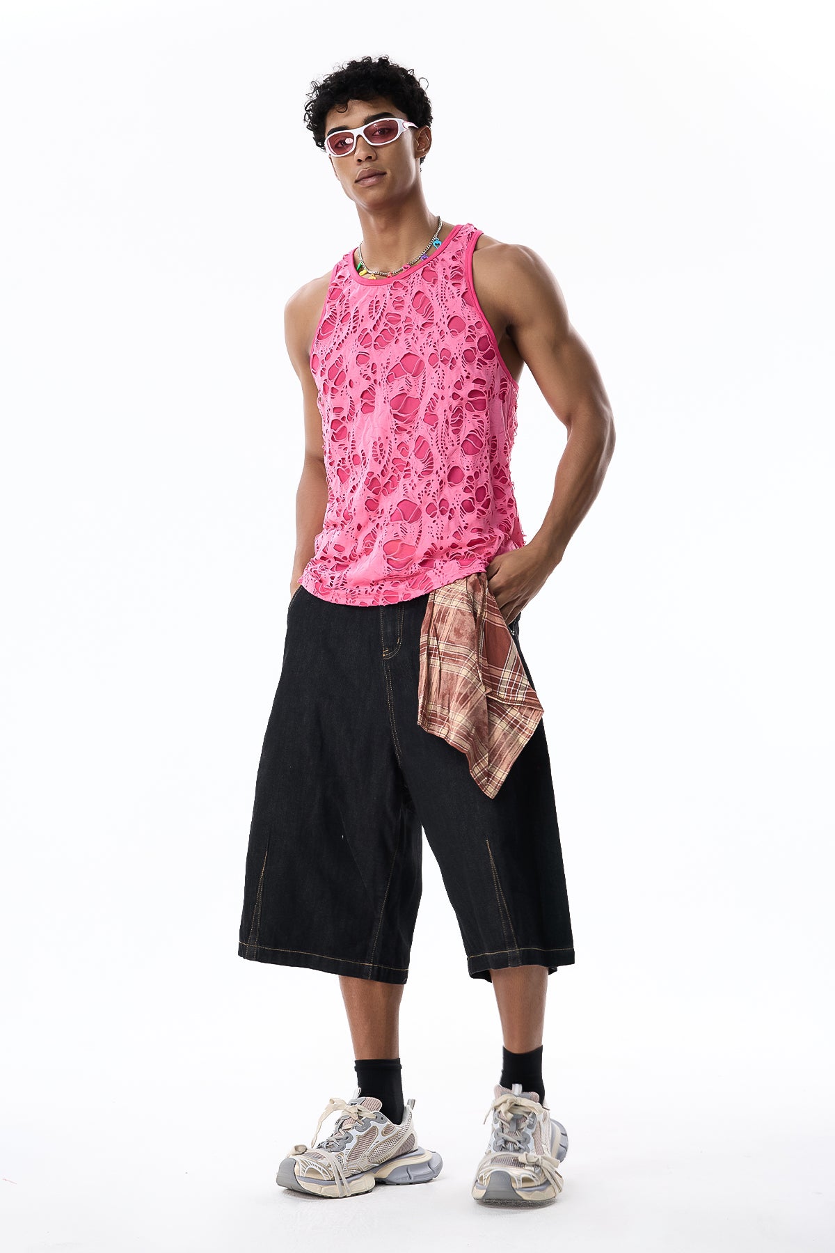 Sable Veil Ripped Top