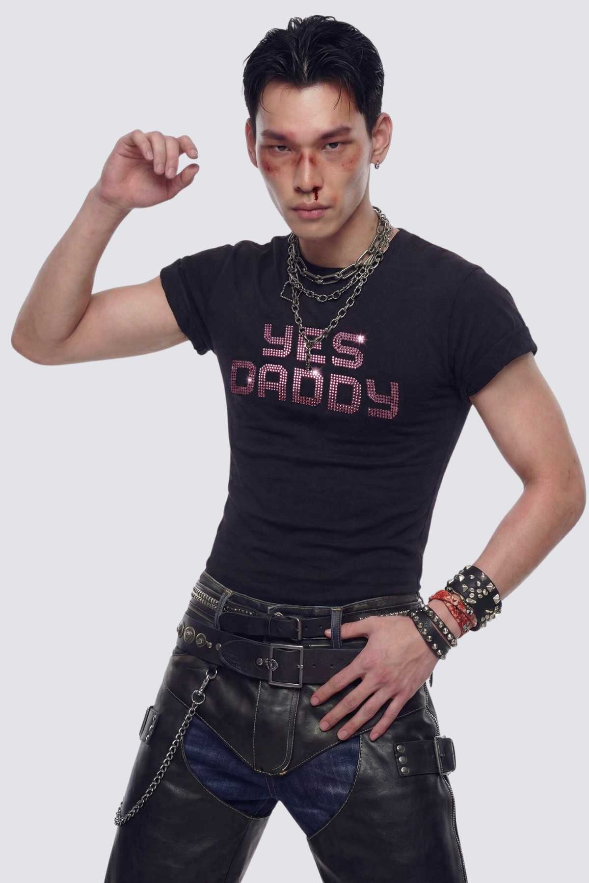 Savage Doctrine Rhinestone T Shirt