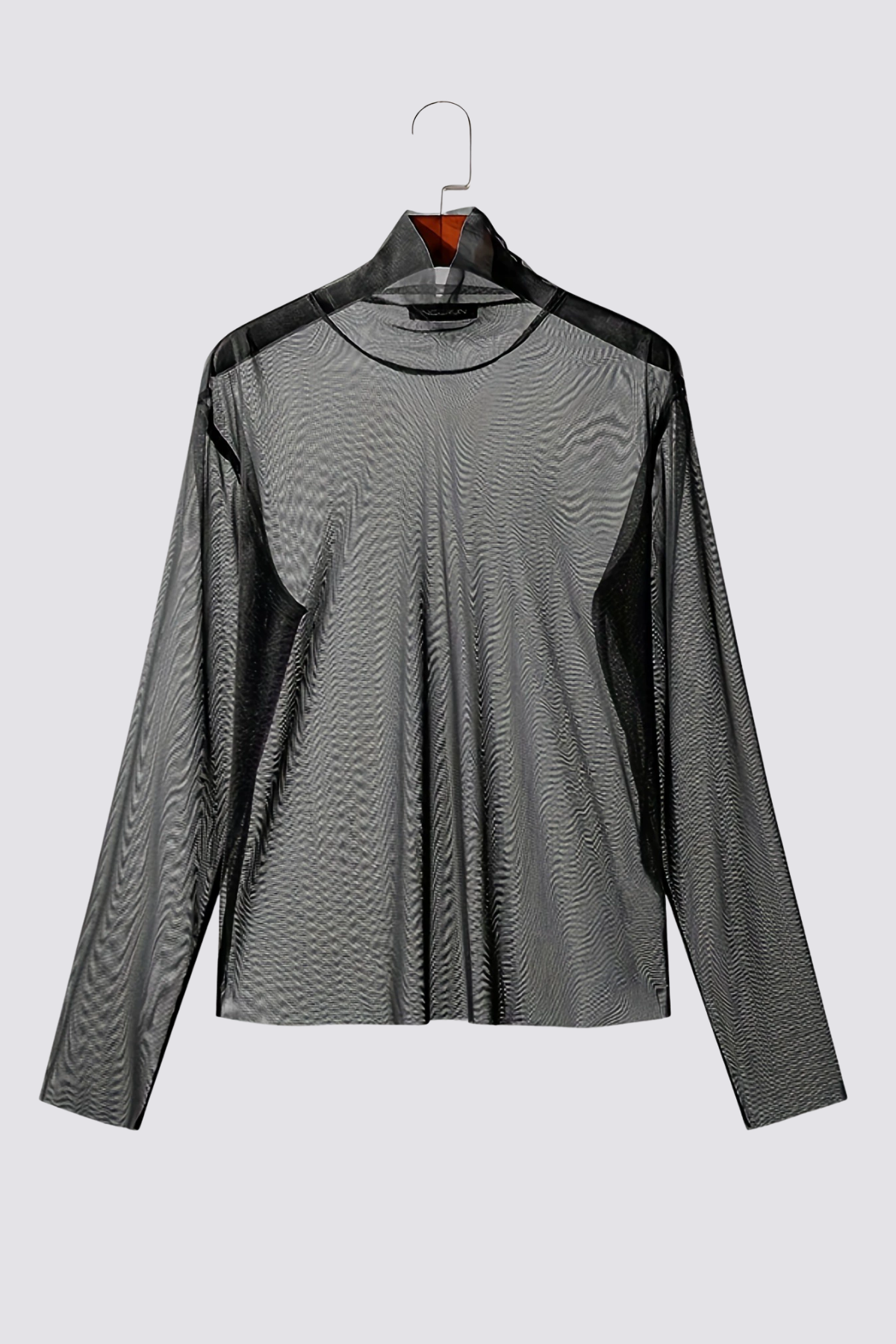 Second Skin High Neck Mesh Top