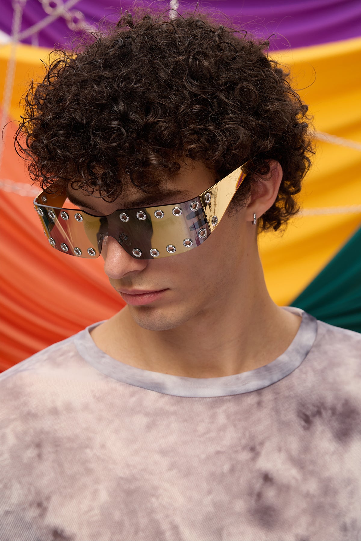 Shaded Glow Punk Sunglasses
