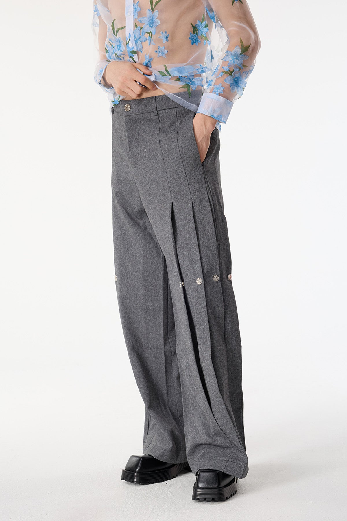 Shadow Line Straight Pants