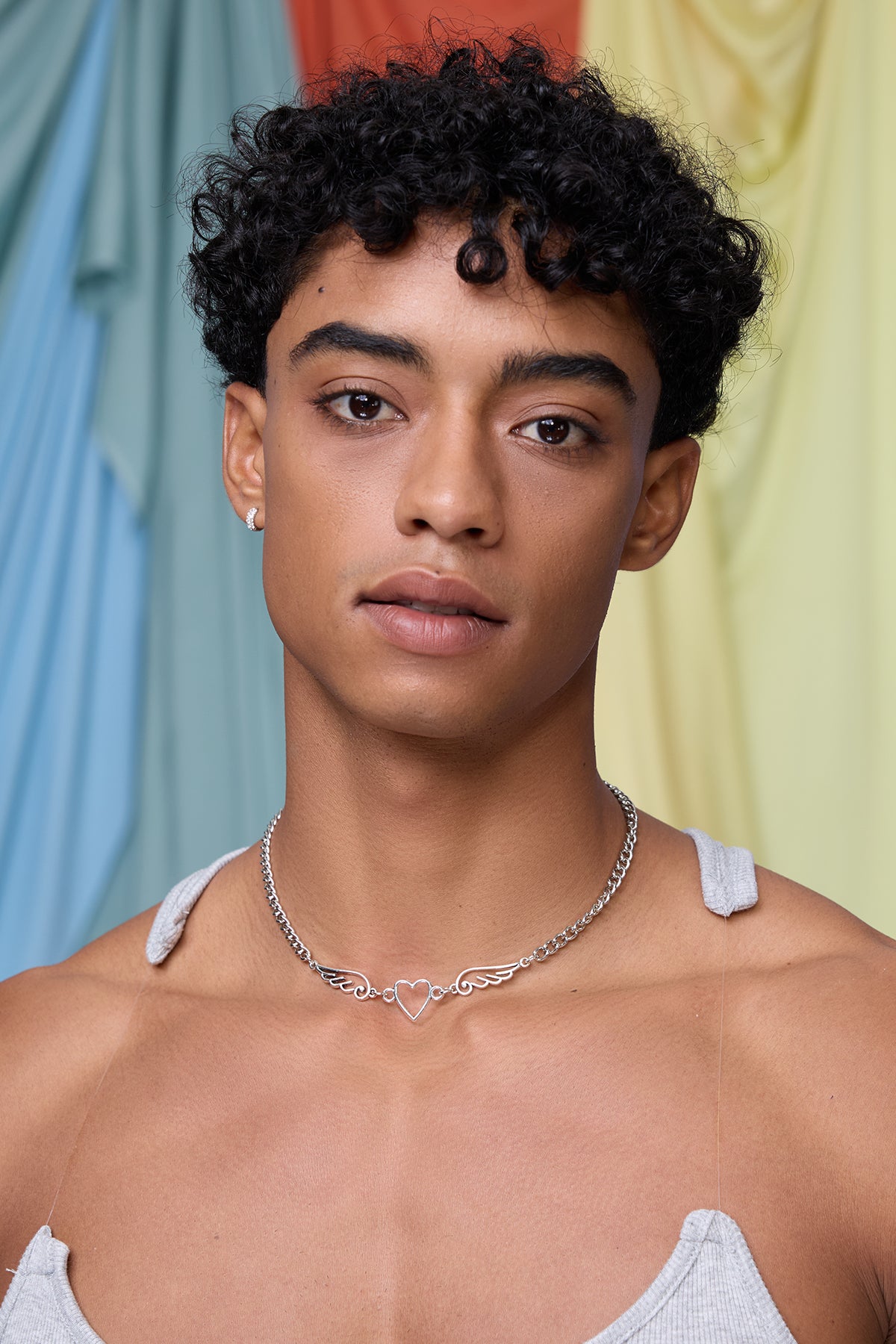 Shadow Link Metal Wing Necklace
