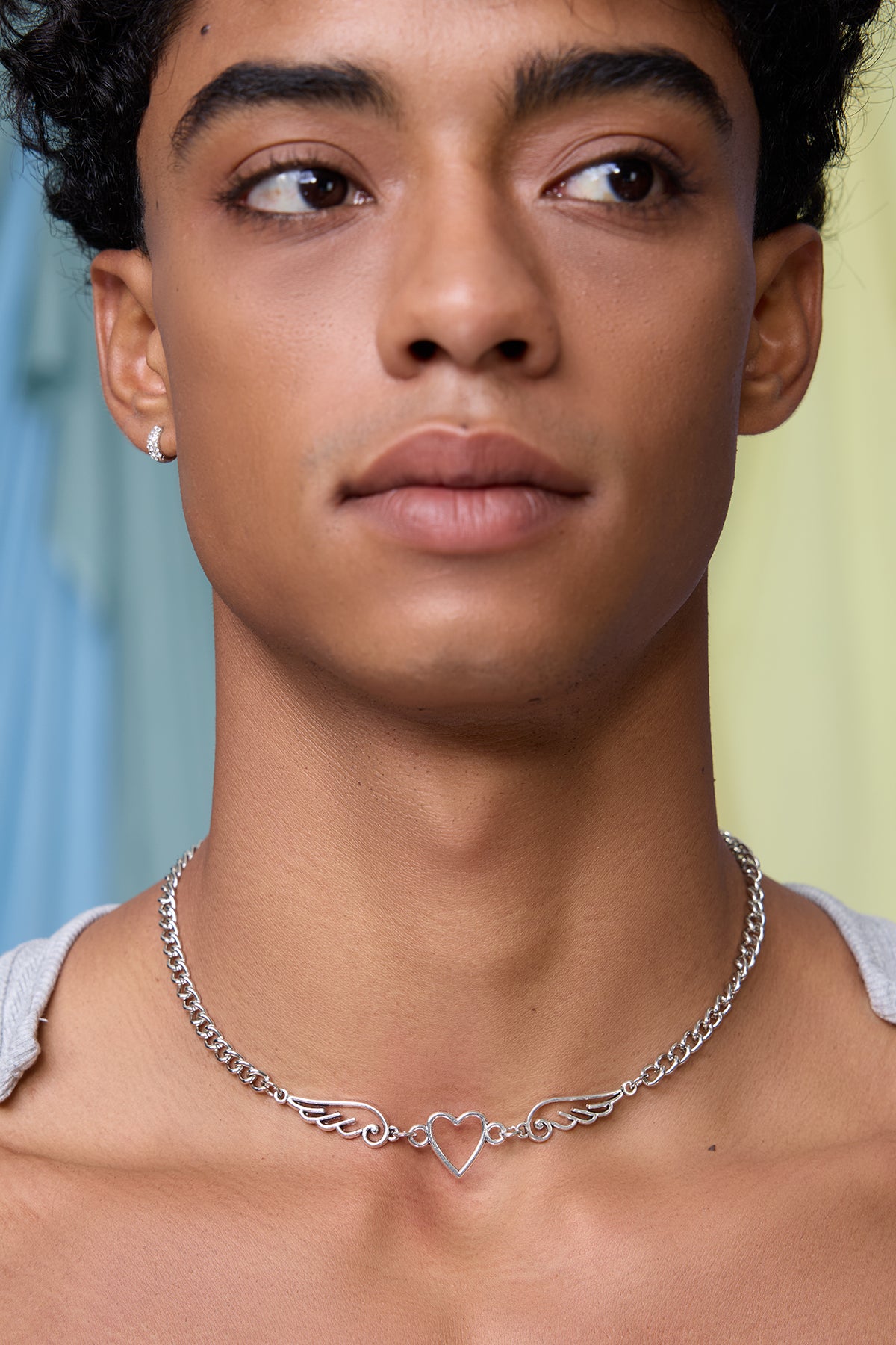 Shadow Link Metal Wing Necklace