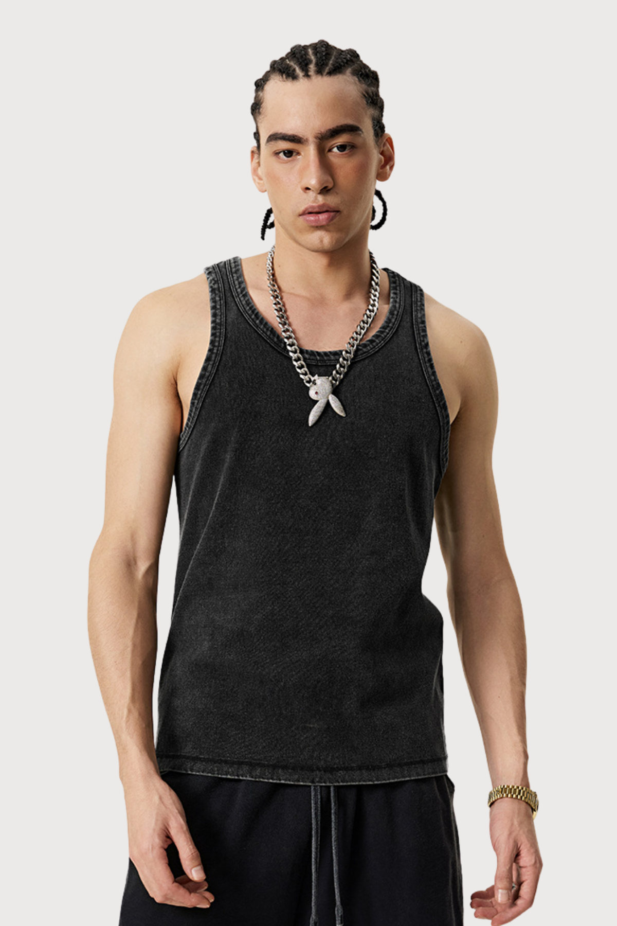 Shadow Mood Retro Sleeveless Top